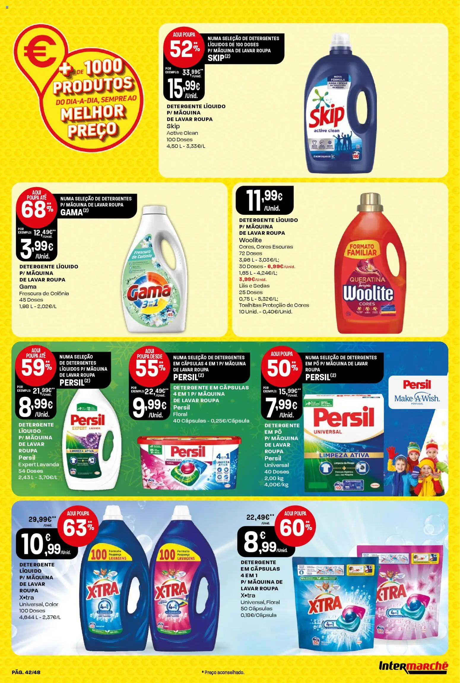 Intermarché folheto │ válido de 18.12.2025 | Página: 42 | Produtos: Máquina de lavar, Pó, Detergente, Persil