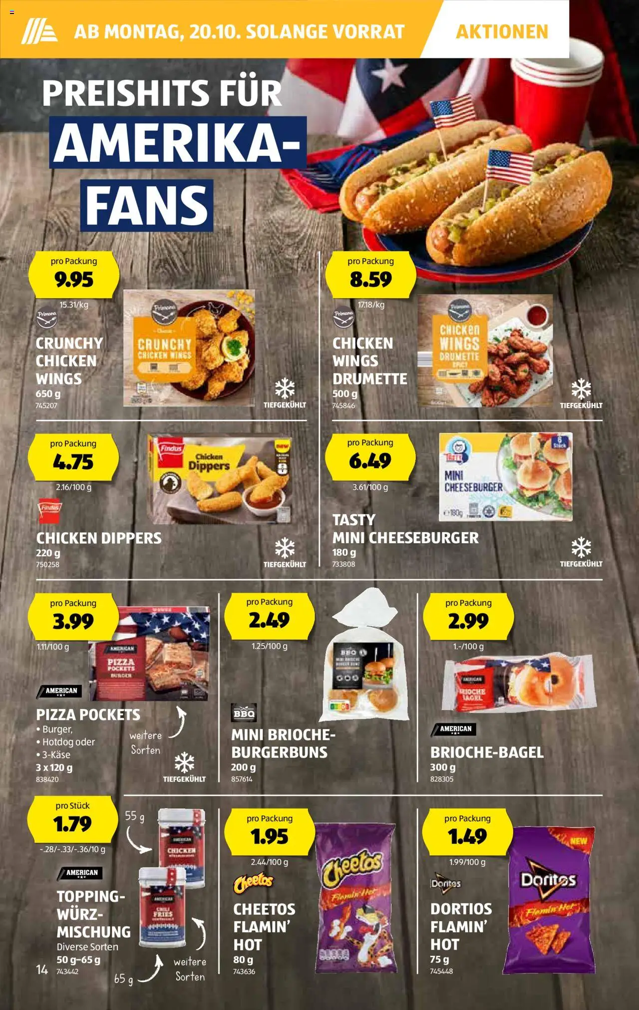 Aldi Aktionen – gültig ab 16.10.2025 | Seite: 15 | Produkte: Burger, Pizza
