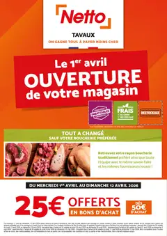 Netto - Prévisualisation de Netto - Découvrez votre magasin Tavaux valide à partir de 01.04.2026