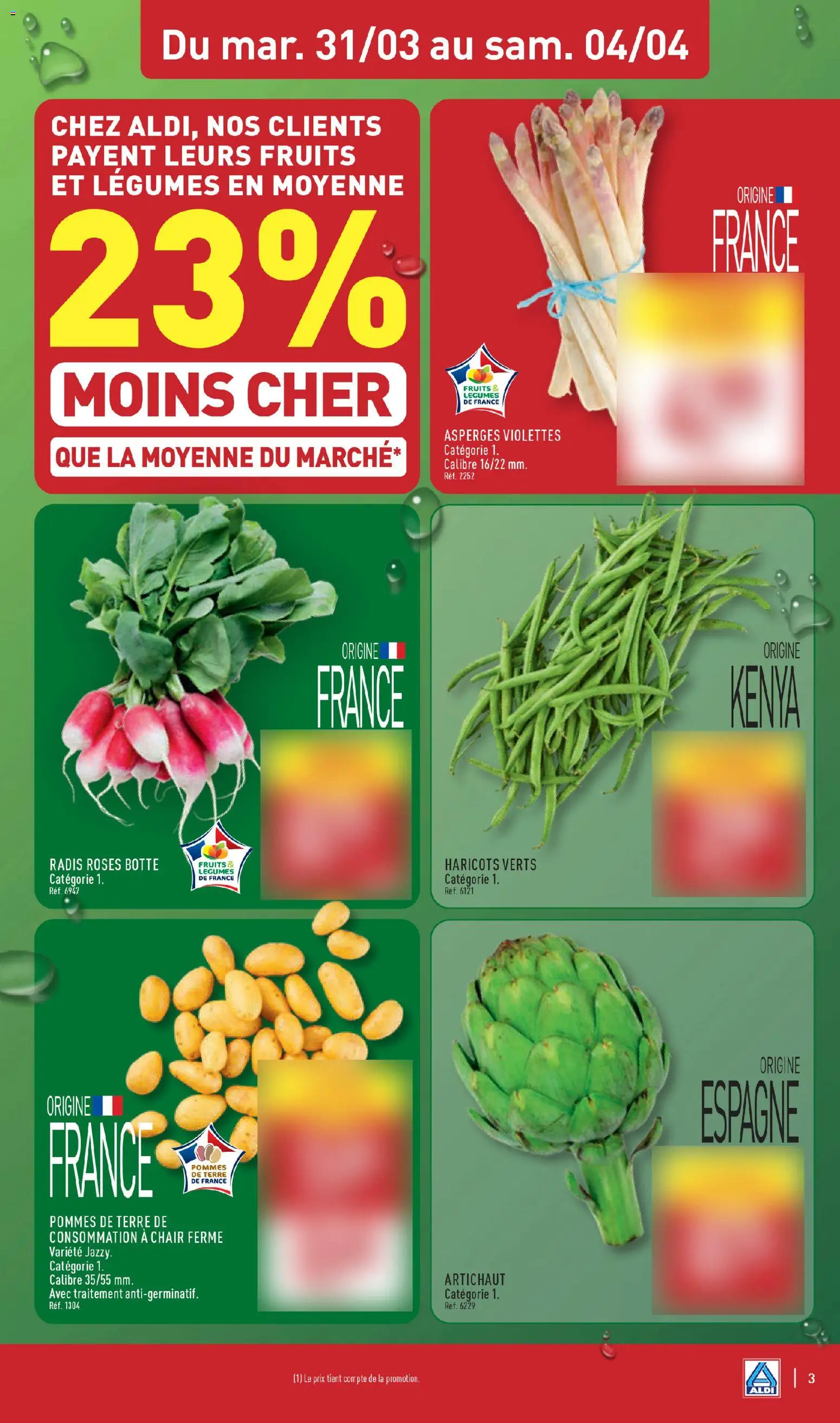 {H1} | Page: 5 | Produits: Artichaut, Radis, Haricots verts, Pommes