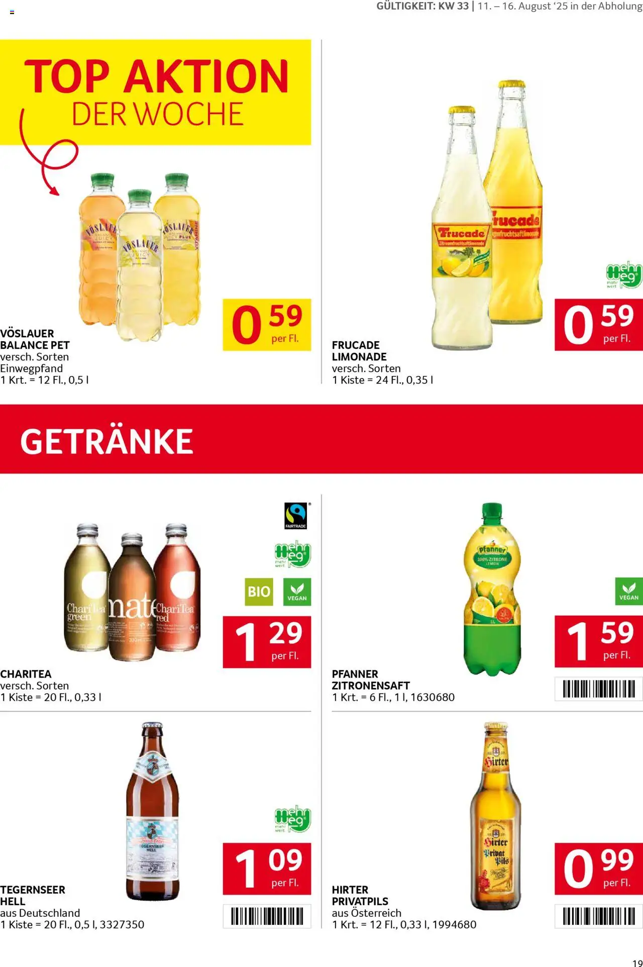 Transgourmet Flugblatt gültig ab 10.08.2025 | Seite: 19 | Produkte: Zitrone