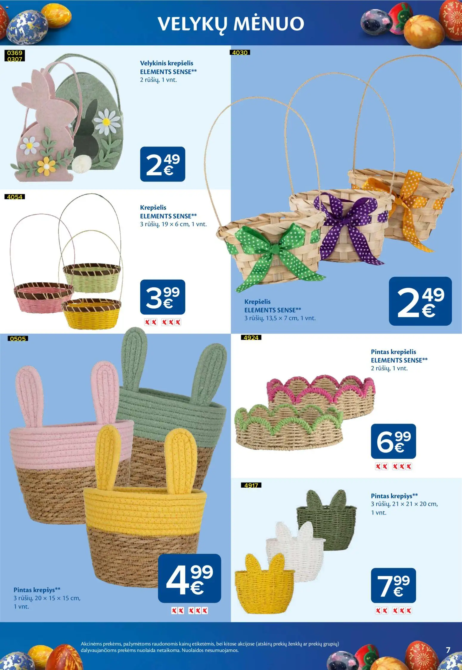 MAXIMA akcijos nuo 03.03.2026 | Puslapis: 7 | Prekių: Krepšys, Krepšelis