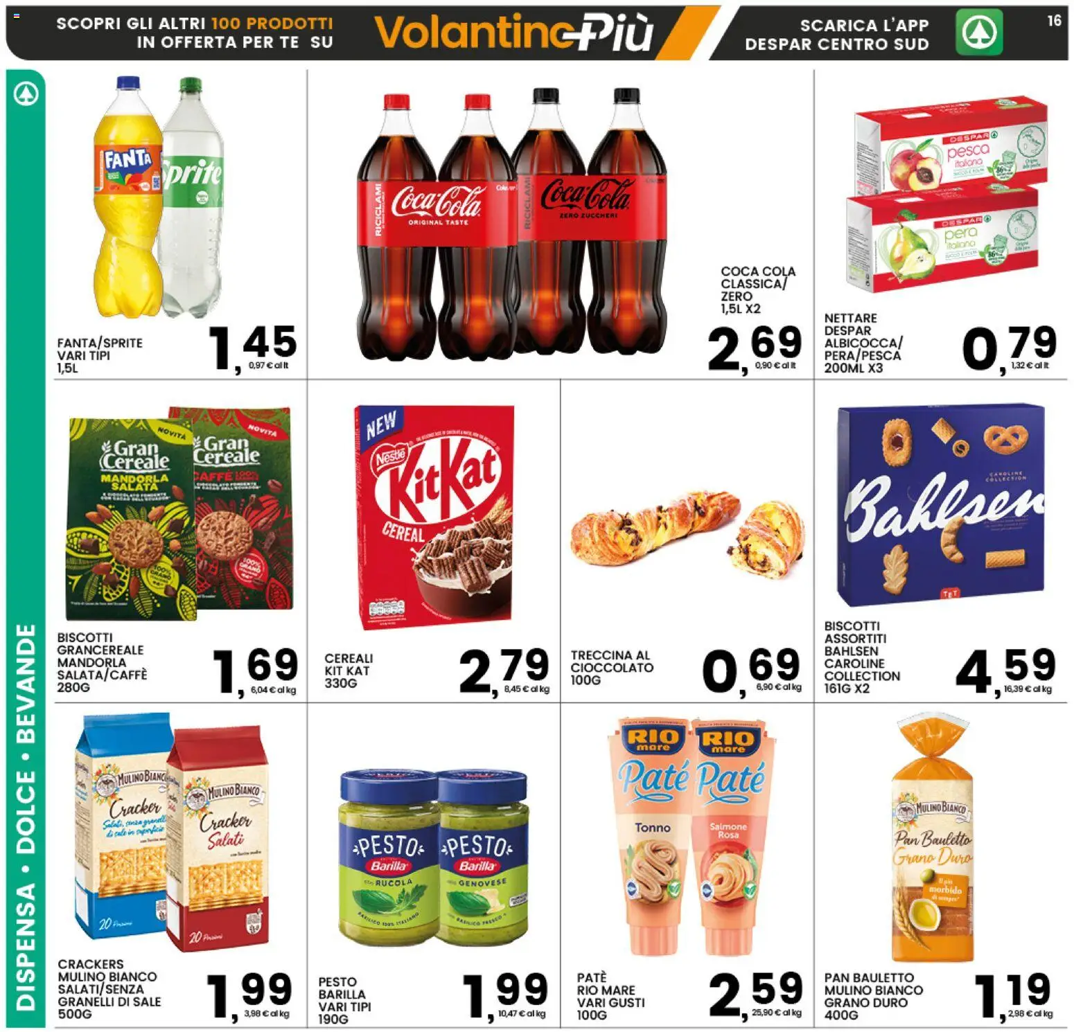 Volantino Interspar del 25.03.2026 | Pagina: 20 | Prodotti: Paté, Rucola, Sale, Coca Cola