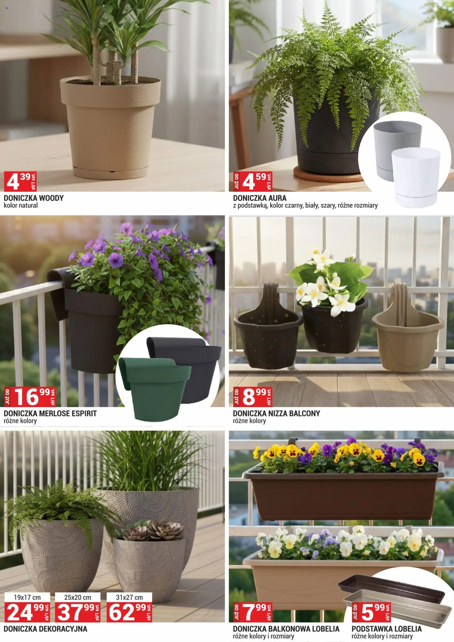 Merkury Market gazetka - Pawilony ogrodowe od 01.03.2026 | Strona: 5 | Produkty: Doniczka