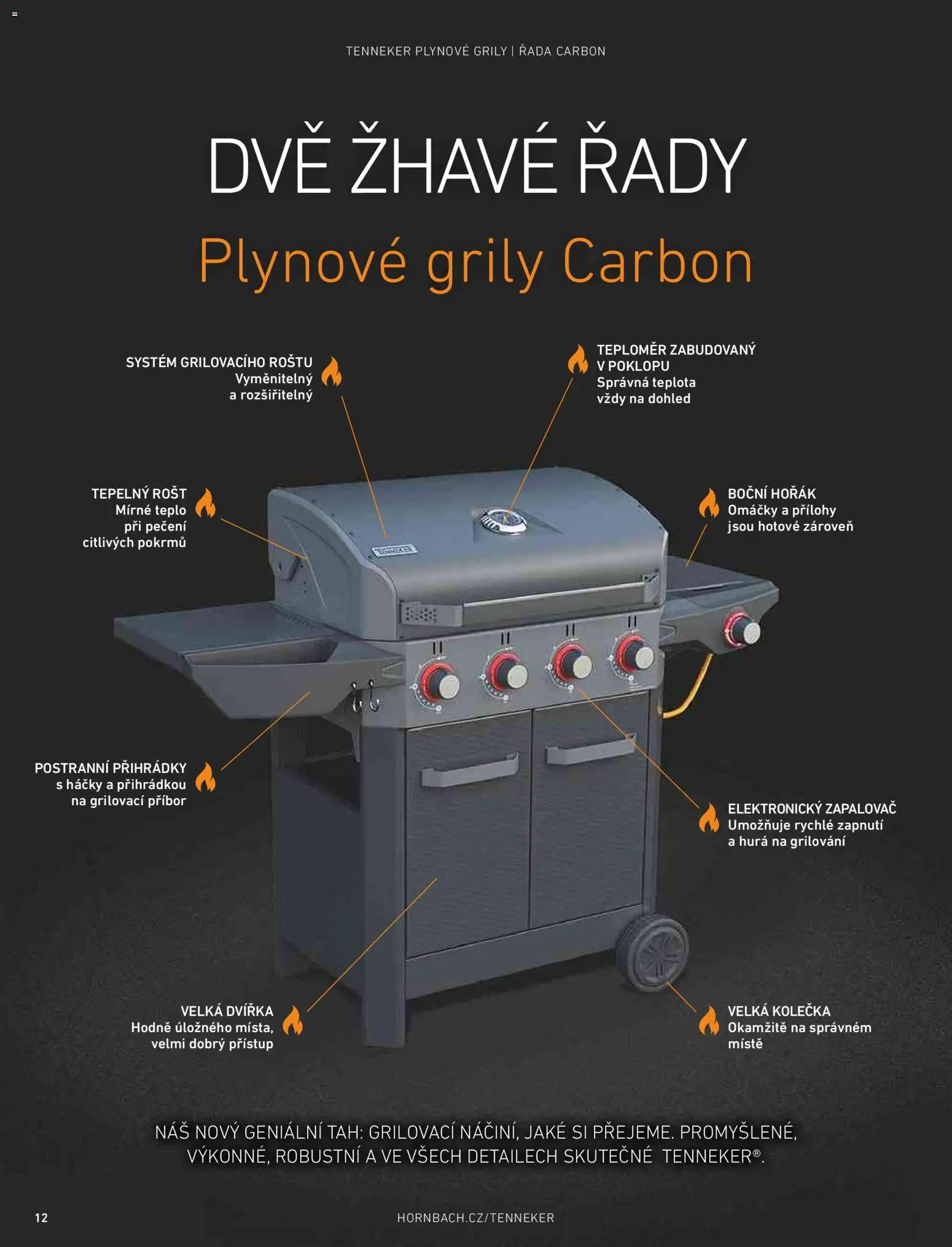 HORNBACH leták - Magazín o grilování od 01.01.2026 | Strana: 12 | Produkty: Příbor, Grilování, Teploměr, Rošt
