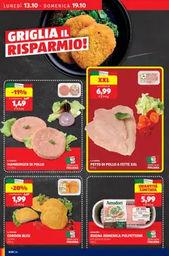 Anteprima del volantino HAMBURGER DI POLLO, 2 x 100 g valido a partire dal 13.10.2025 | Pagina: 4
