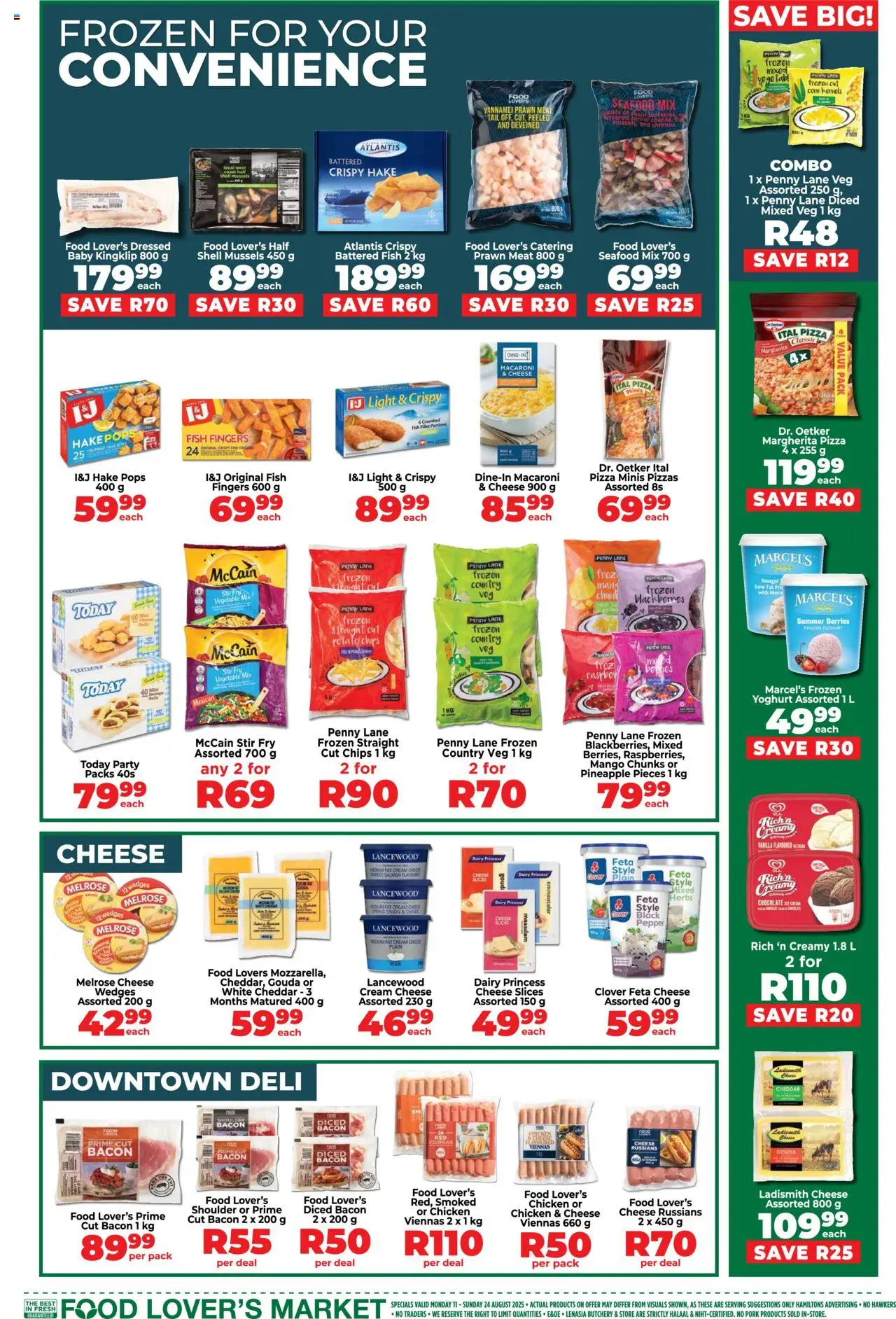 Food Lover's Market Inland Provinces - Specials │ valid from 11.08.2025 | Page: 5 | Products: Pineapple, Ice cream, Herbs, Máscara de pestañas