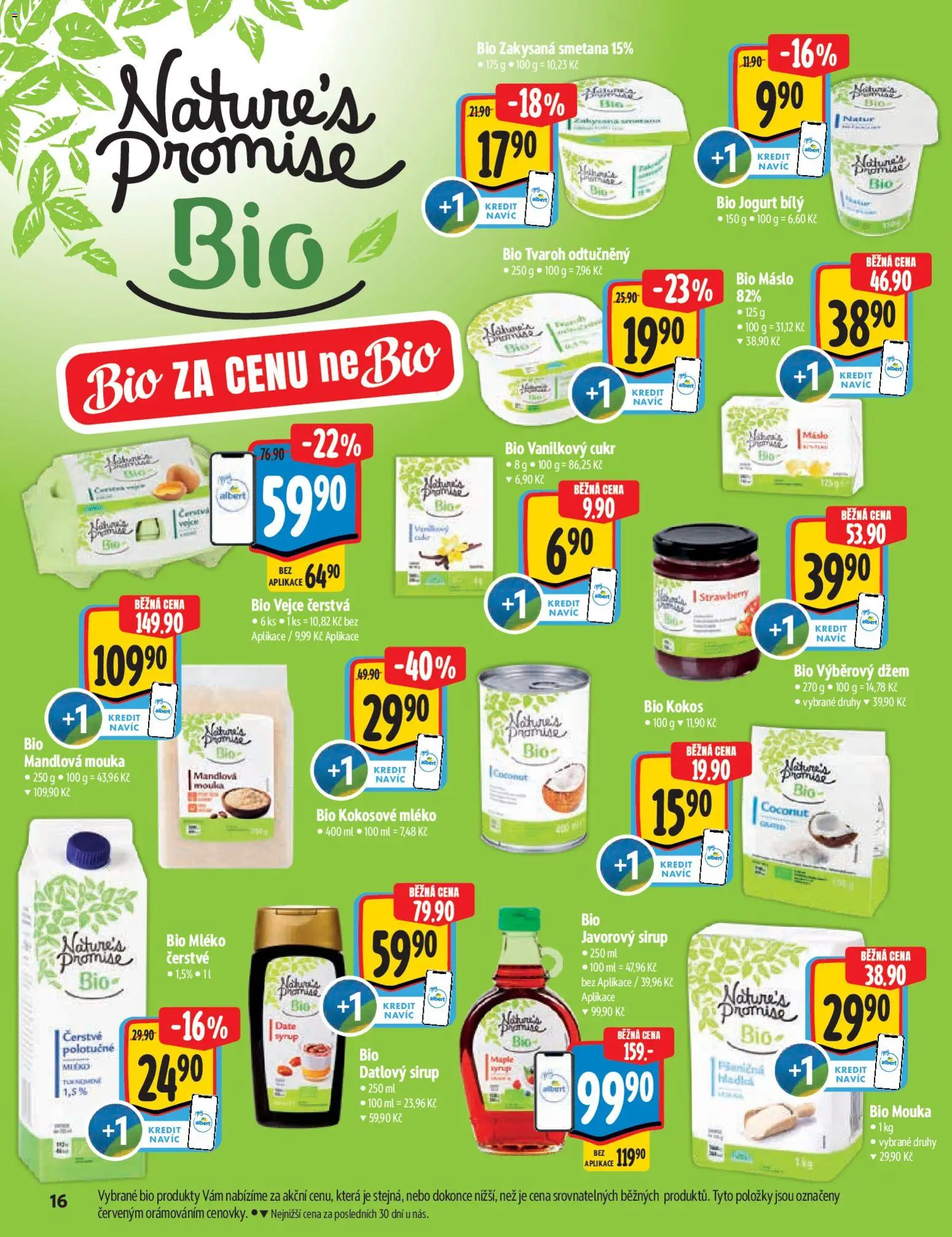 Albert katalog - Supermarket - Delikatesy od 11.03.2026 | Strana: 16 | Produkty: Smetana, Javorový sirup, Zakysaná smetana, Datlový sirup