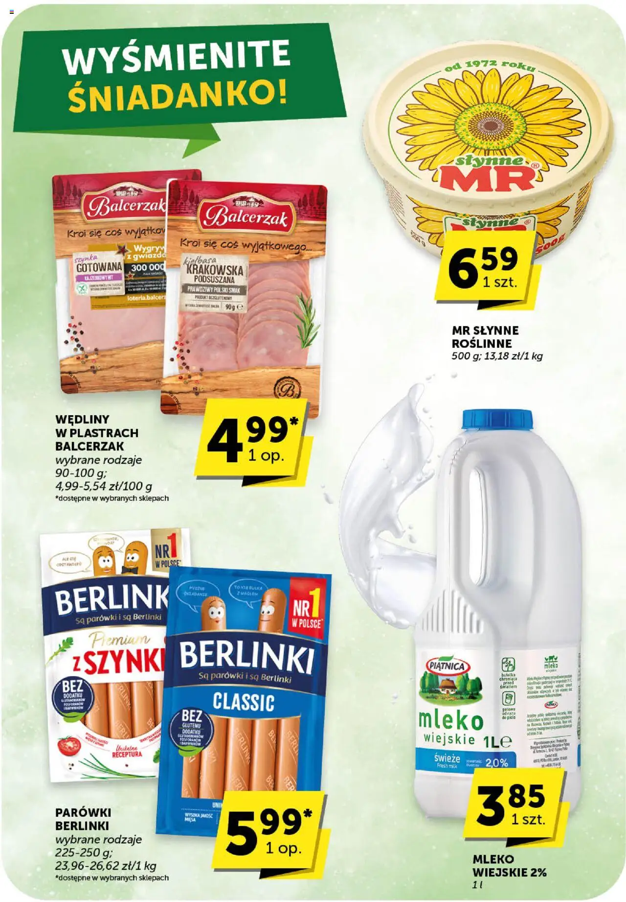 Euro Sklep Gazetka - Minimarket od 16.10.2025 | Strona: 20 | Produkty: Parówki, Szynka, Bułka, Mleko