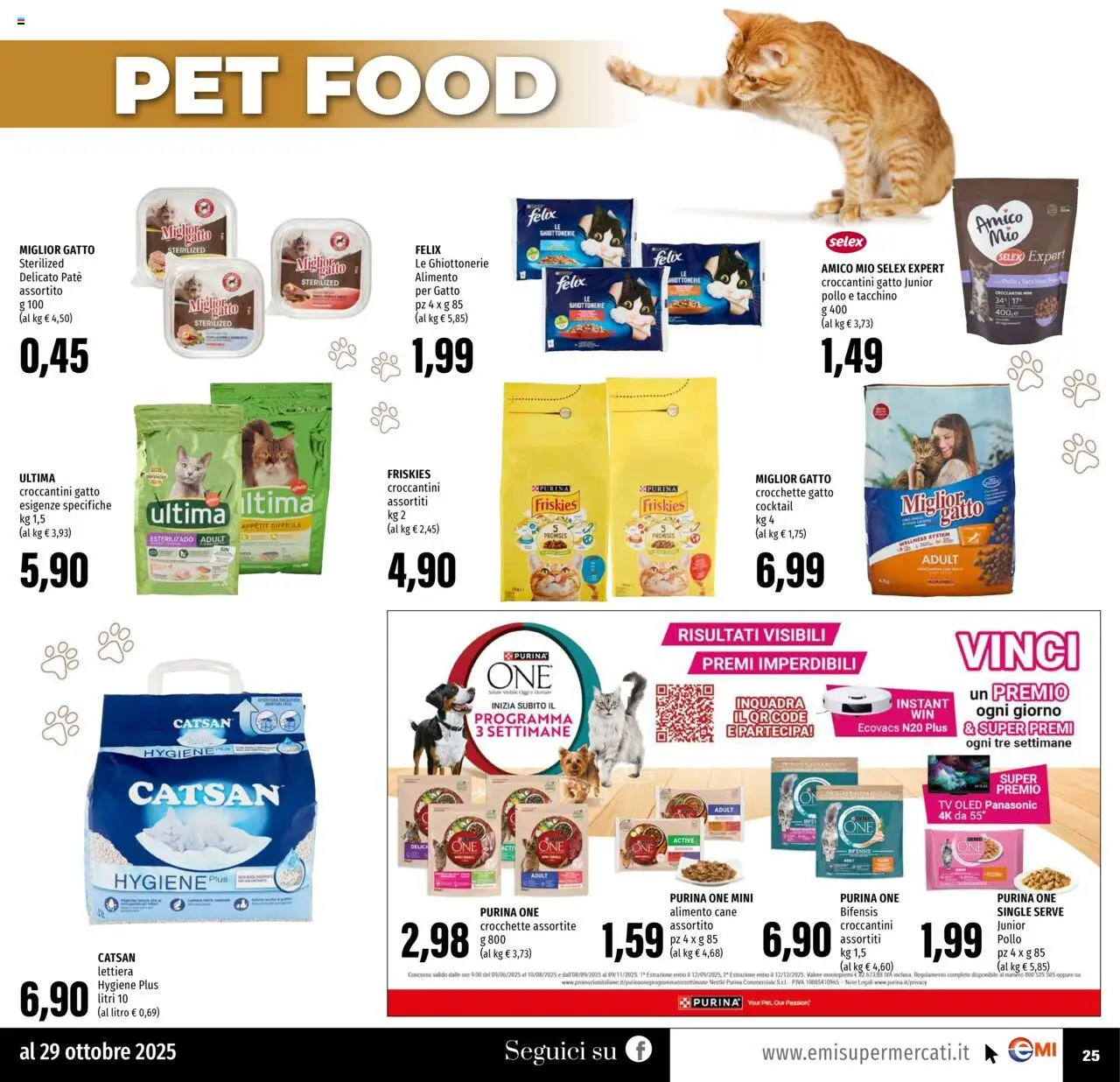 Volantino EMI del 16.10.2025 | Pagina: 25 | Prodotti: Paté, Tacchino, TV, Crocchette gatto