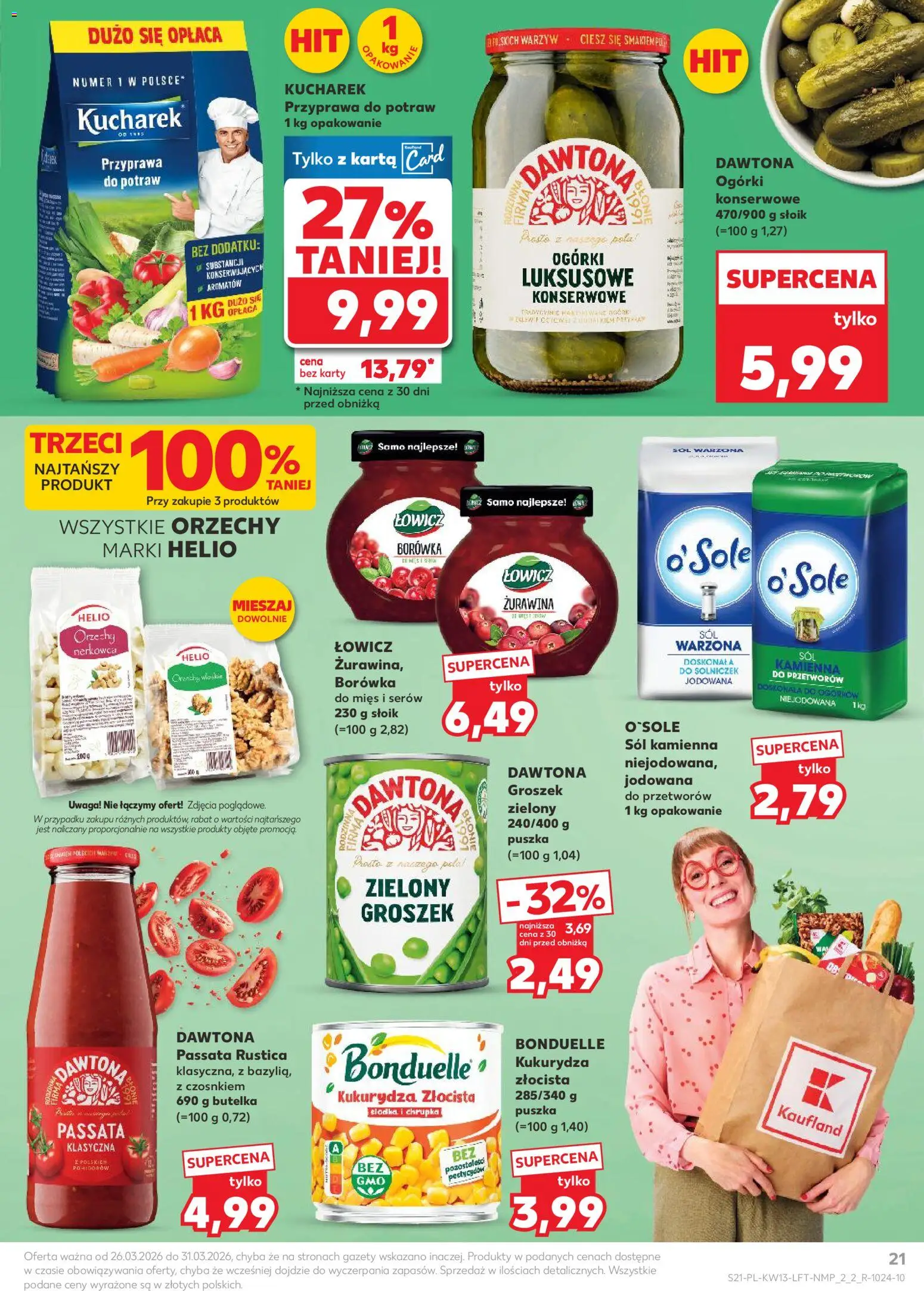 Kaufland Polsko leták od 26.03.2026 | Strana: 21 | Produkty: Passata, Myš, Karty