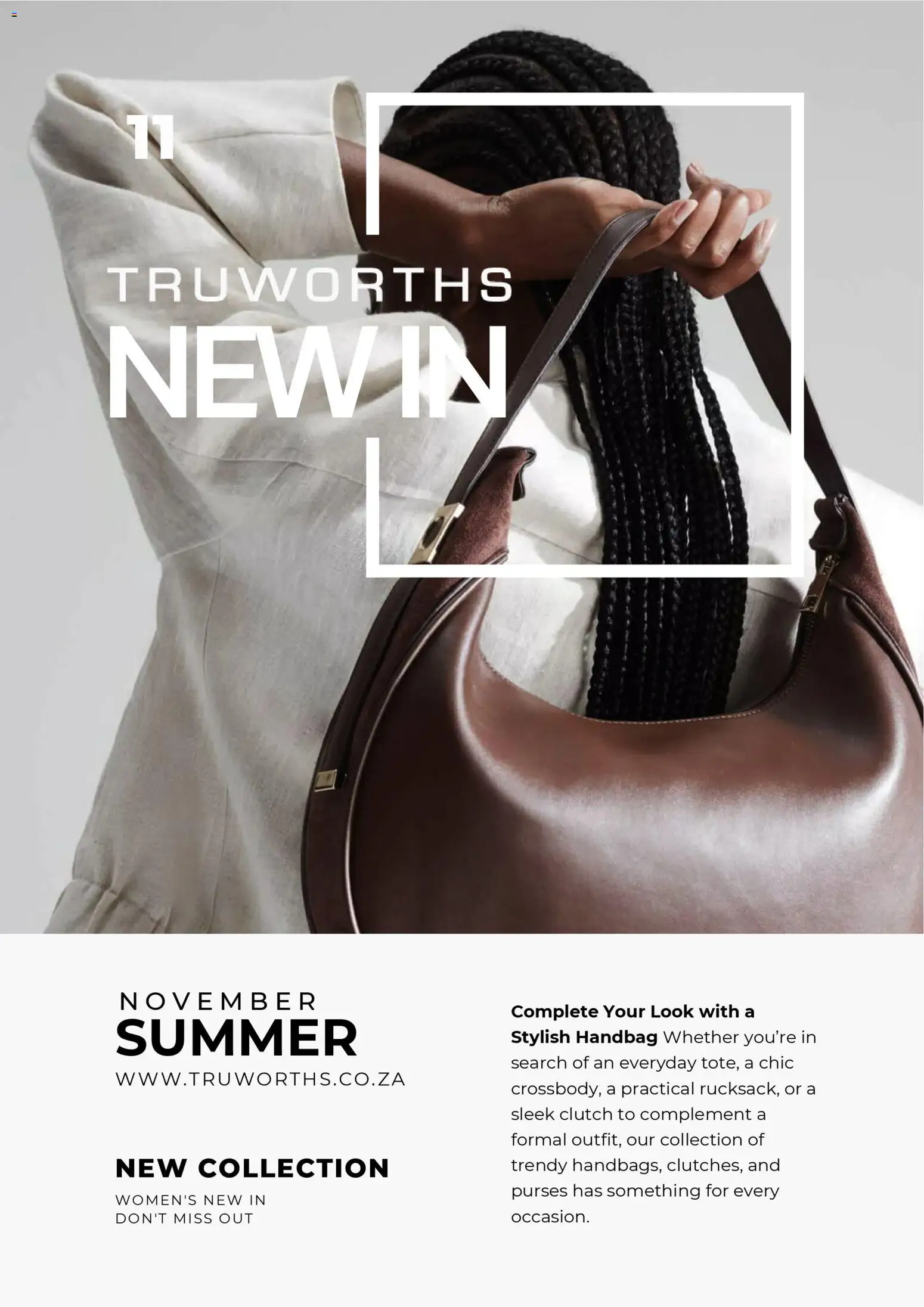 New Truworths catalogue – valid from 01.11.2025 | Page: 1 | Products: Handbag