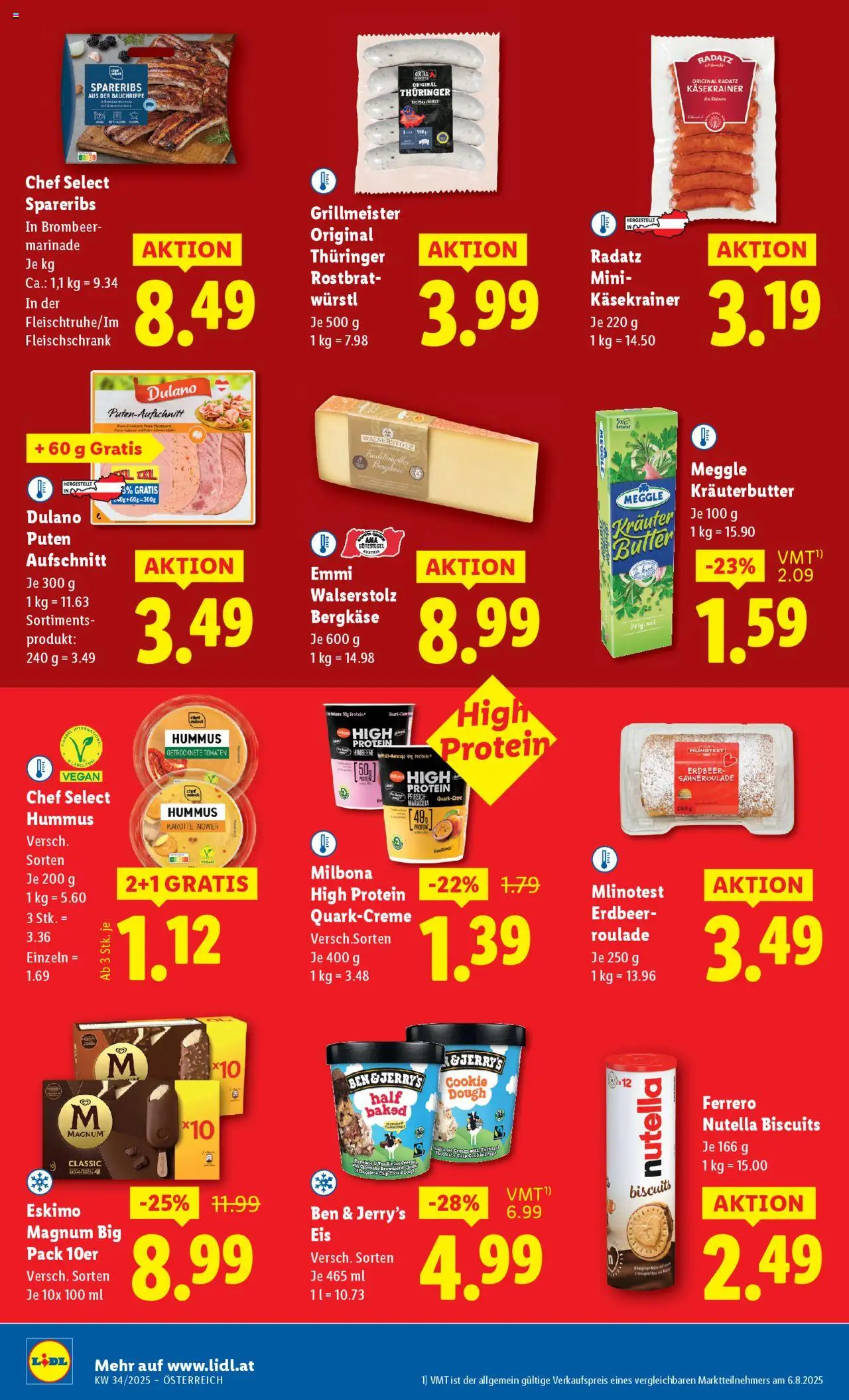 Lidl Flugblatt gültig ab 21.08.2025 | Seite: 10 | Produkte: Himbeere, Butter, Tomaten