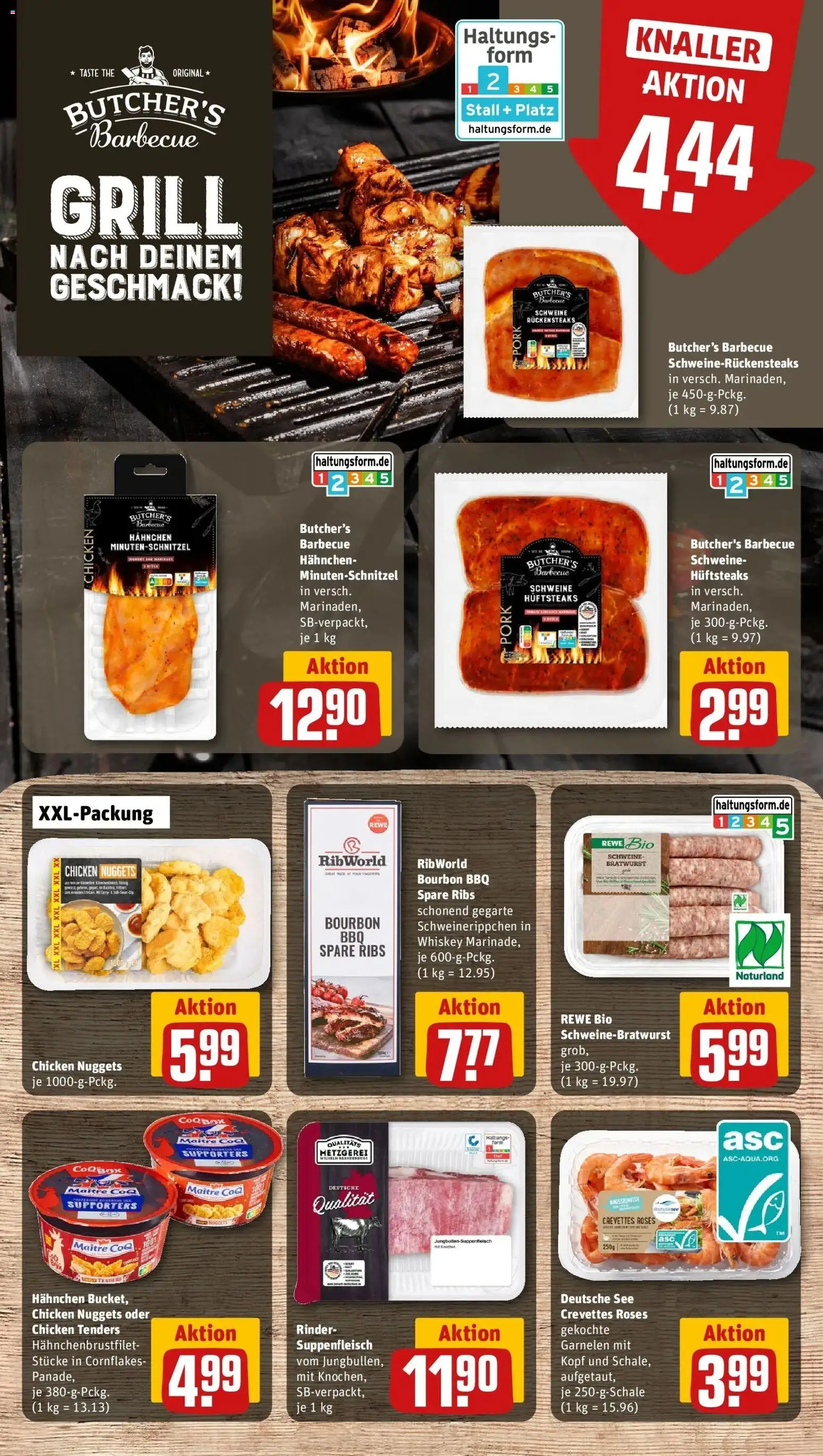 Rewe Prospekt Weißenfels	 – gültig ab 23.03.2026 | Seite: 10 | Produkte: Garnelen, Steak, Bourbon, Whiskey