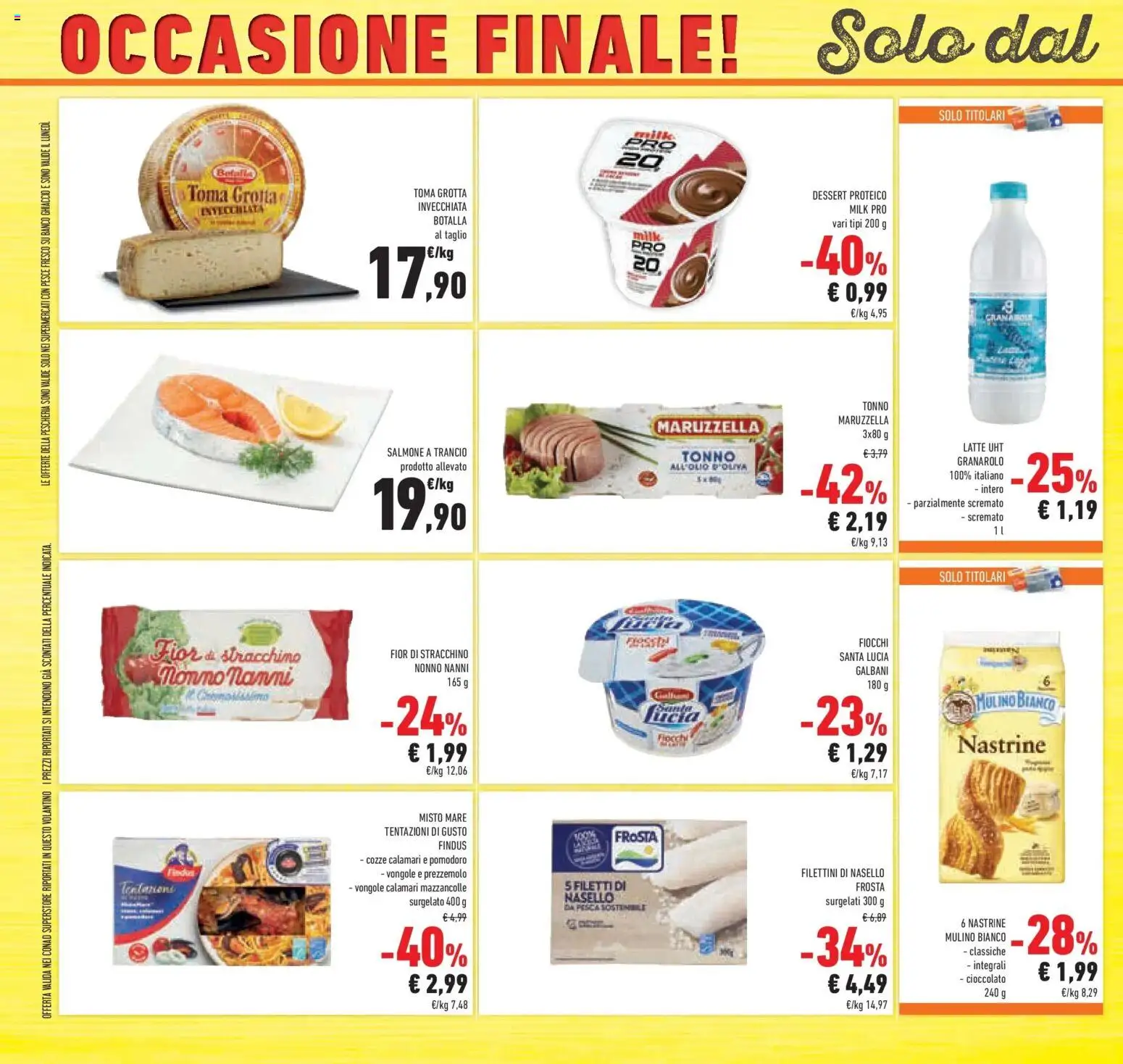Volantino Conad del 11.02.2026 | Pagina: 46 | Prodotti: Fiocchi, Mazzancolle, Pesca, Nasello