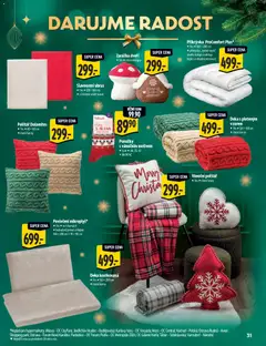 Náhled letáku Albert katalog - Hypermarket od 29.10.2025 | Strana: 31 | Produkty: Mošt, Zarážka dveří, Deka, Polštář