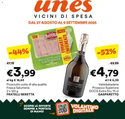 Anteprima del volantino Volantino Unes valido a partire dal 27.08.2025