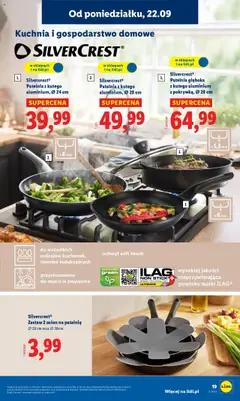 Silvercrest® Patelnia z kutego aluminium, Ø 24 cm, Patelnia z kutego aluminium, Ø 24 cm od 22.09.2025 | Strona: 25 | Produkty: Patelnie, Patelnia