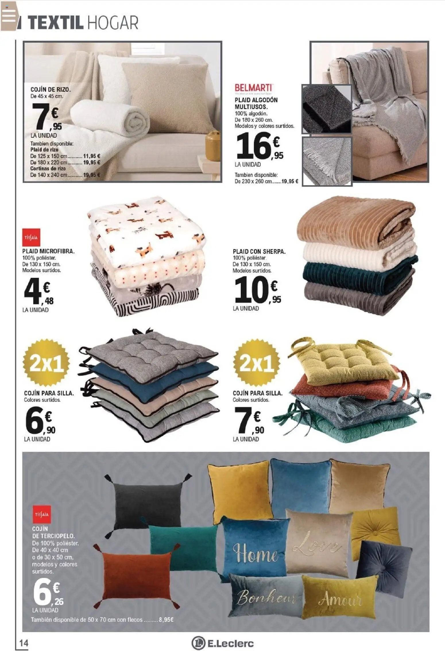 E.Leclerc folleto │ válido desde el 22.12.2025 | Página: 14 | Productos: Cojín