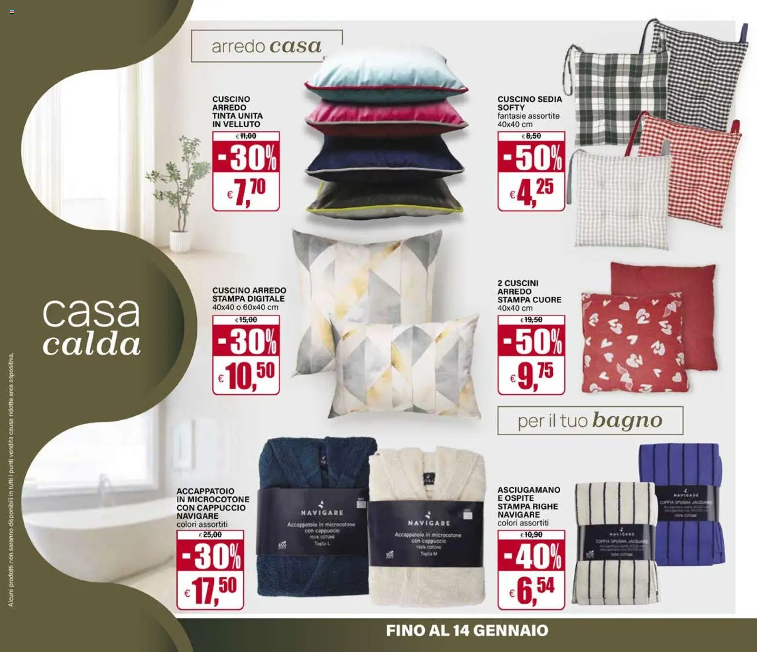 Volantino Il Gigante del 02.01.2026 | Pagina: 40 | Prodotti: Accappatoio, Cappuccio, Stampa, Asciugamano