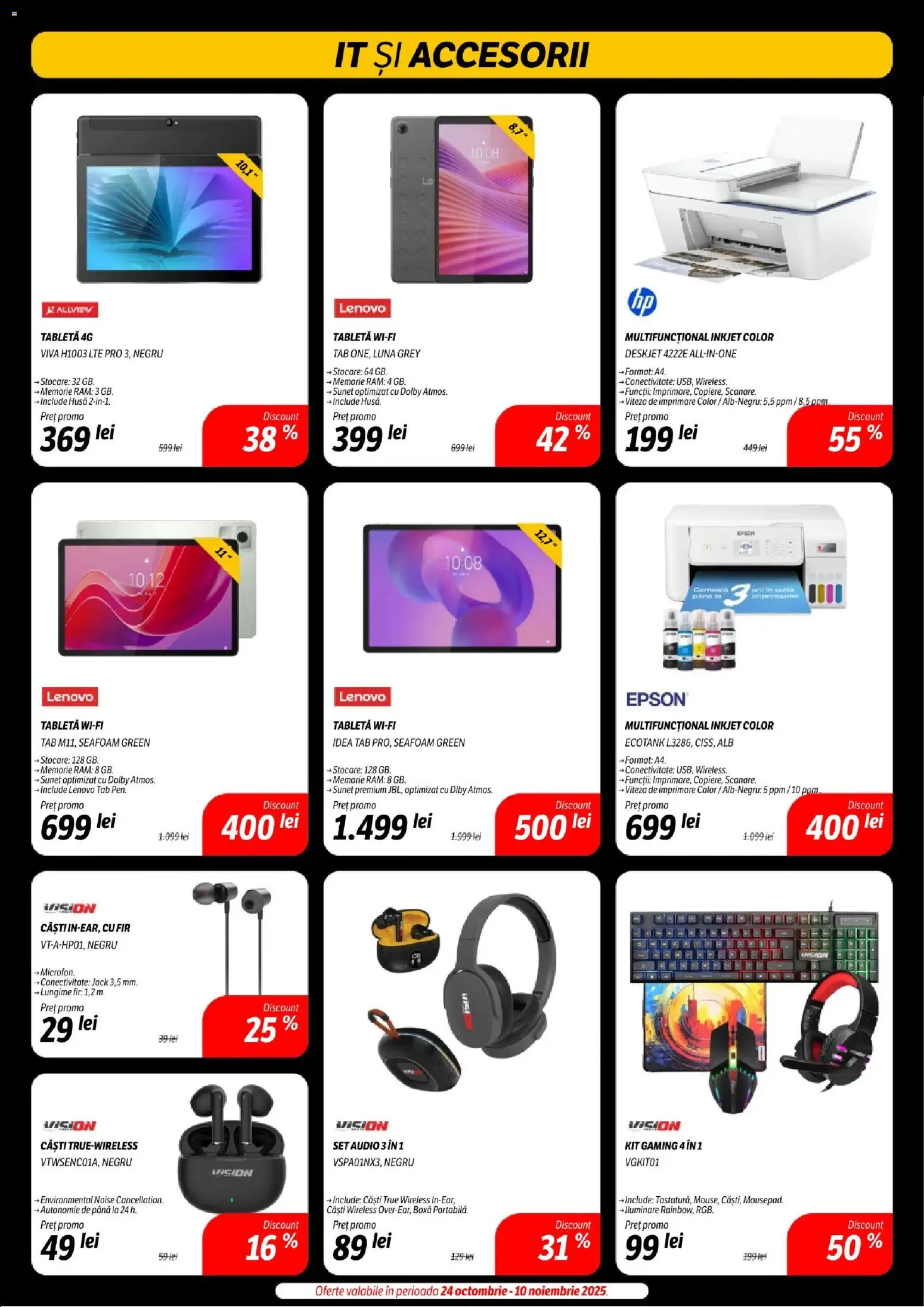 Noul catalog Flanco – valabil de la 07.11.2025 | Pagină: 22 | Produse: Memorie, Tabletă, Audio, Căști