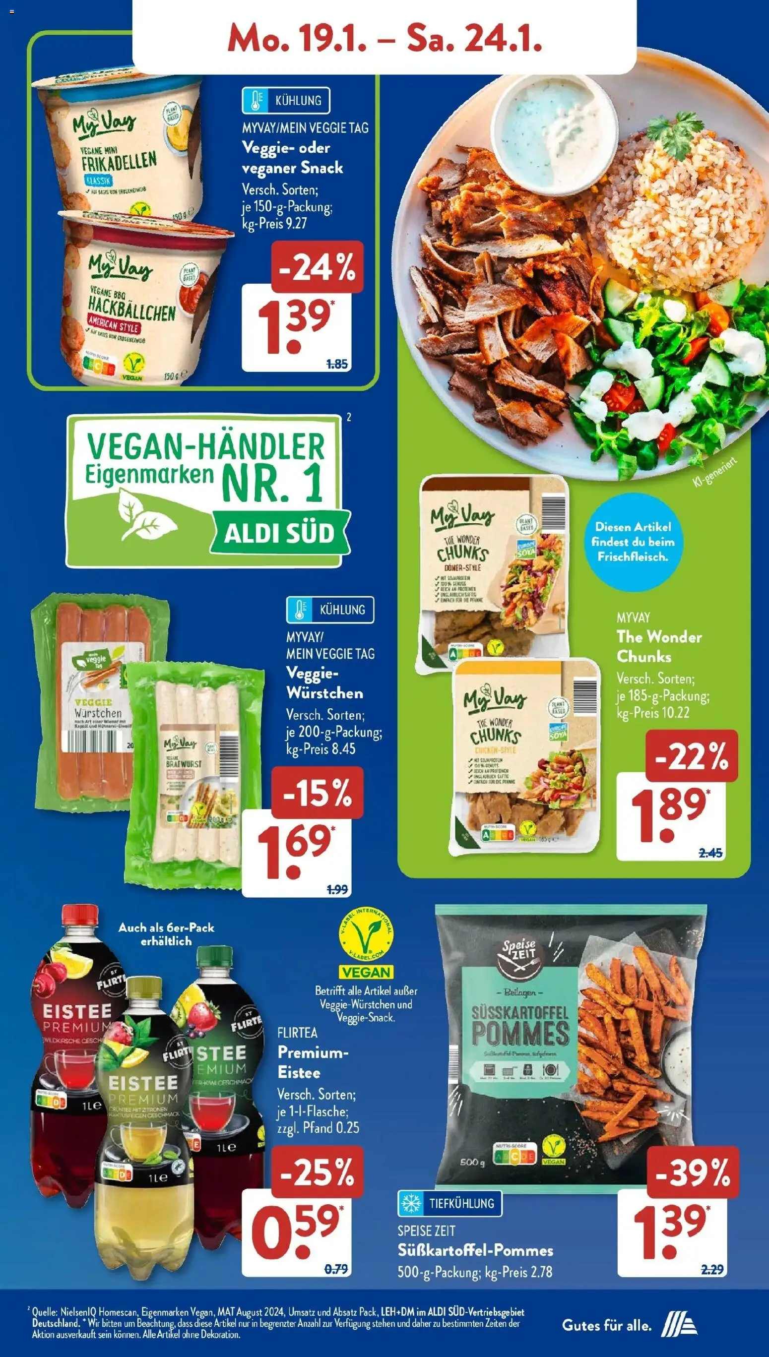 Aldi Süd Prospekt 	 – gültig ab 19.01.2026 | Seite: 11 | Produkte: Pommes, Bratwurst, Zitronen