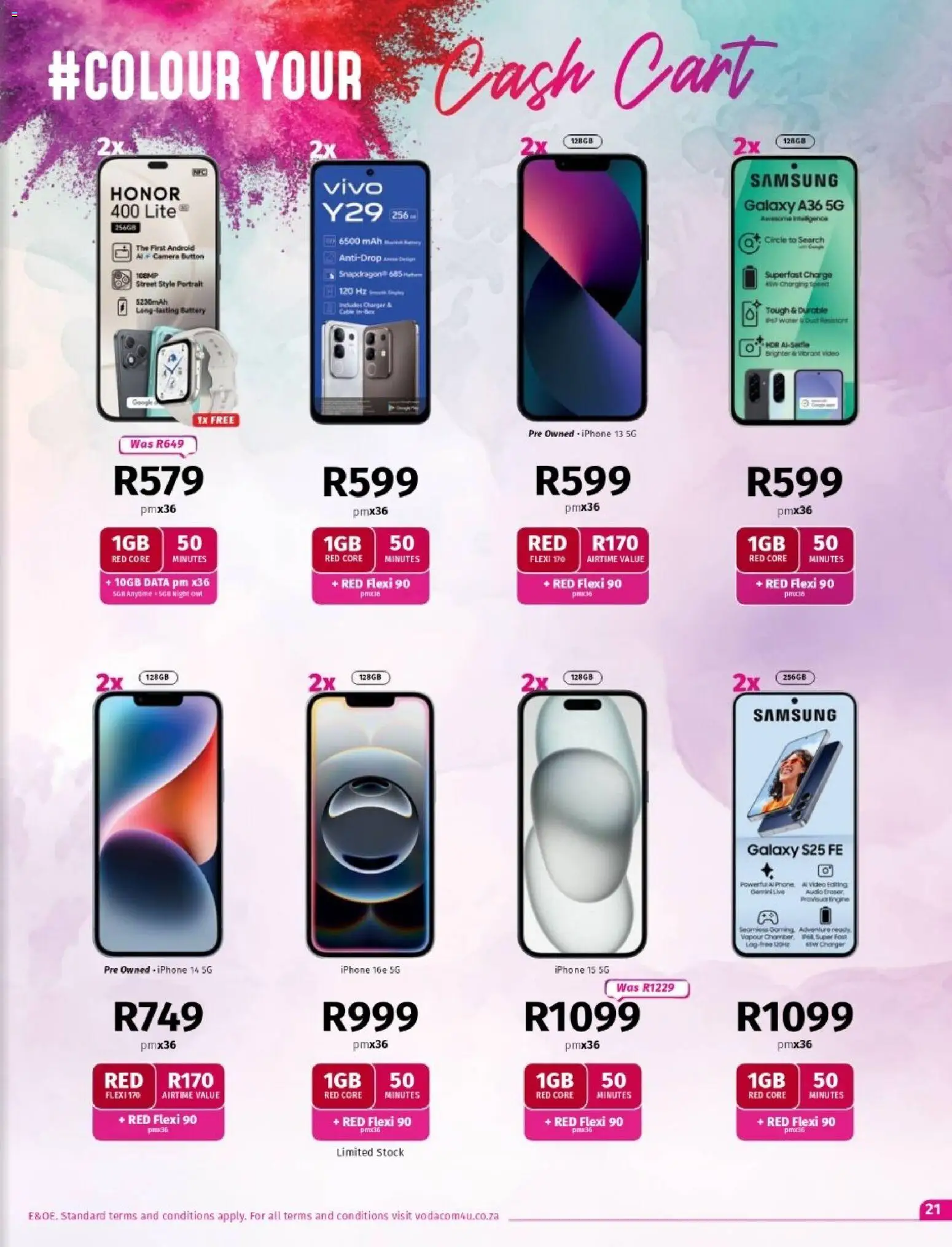 New Vodacom catalogue – valid from 06.03.2026 | Page: 21 | Products: Camera, Audio, Battery, Charger