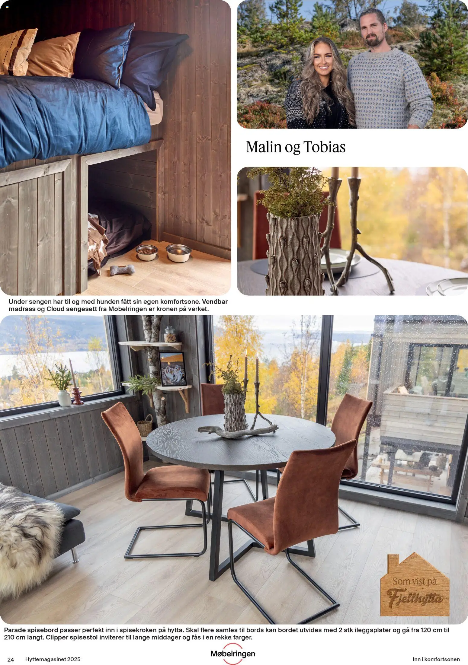 {H1} | Side: 24 | Produkter: Spisebord, Spisestol, Madrass