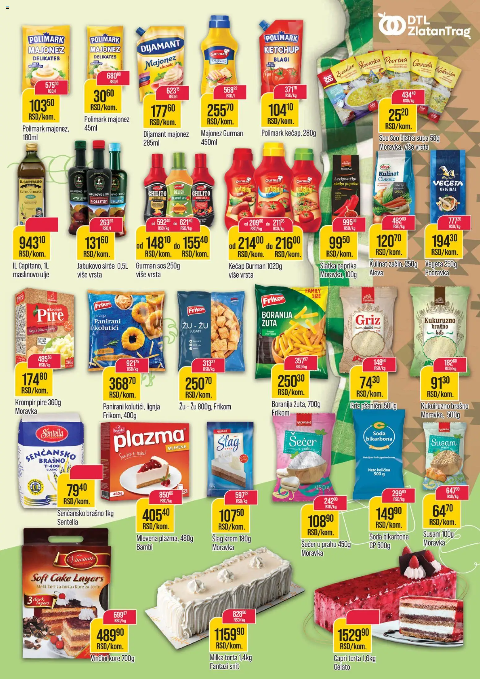 Zlatan Trag katalog - važi od 28.01.2026 | Strana: 7 | Proizvode: Milka, Brašno, Kore za tortu, Maslinovo ulje