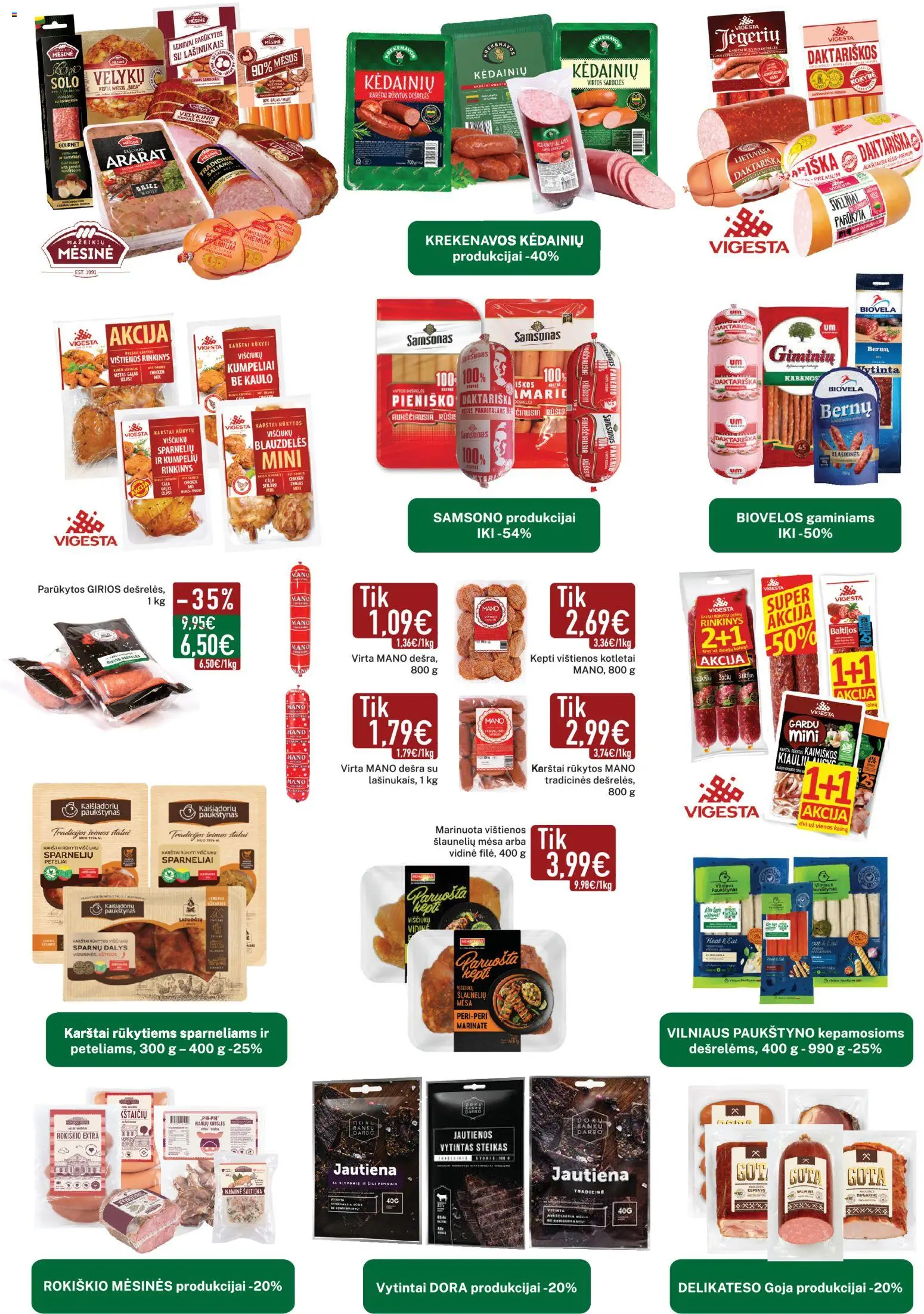 Elimart - TAU akcijos nuo 07.04.2026 | Puslapis: 2 | Prekių: Vištienos, Jautienos, Viščiukų, Jautiena