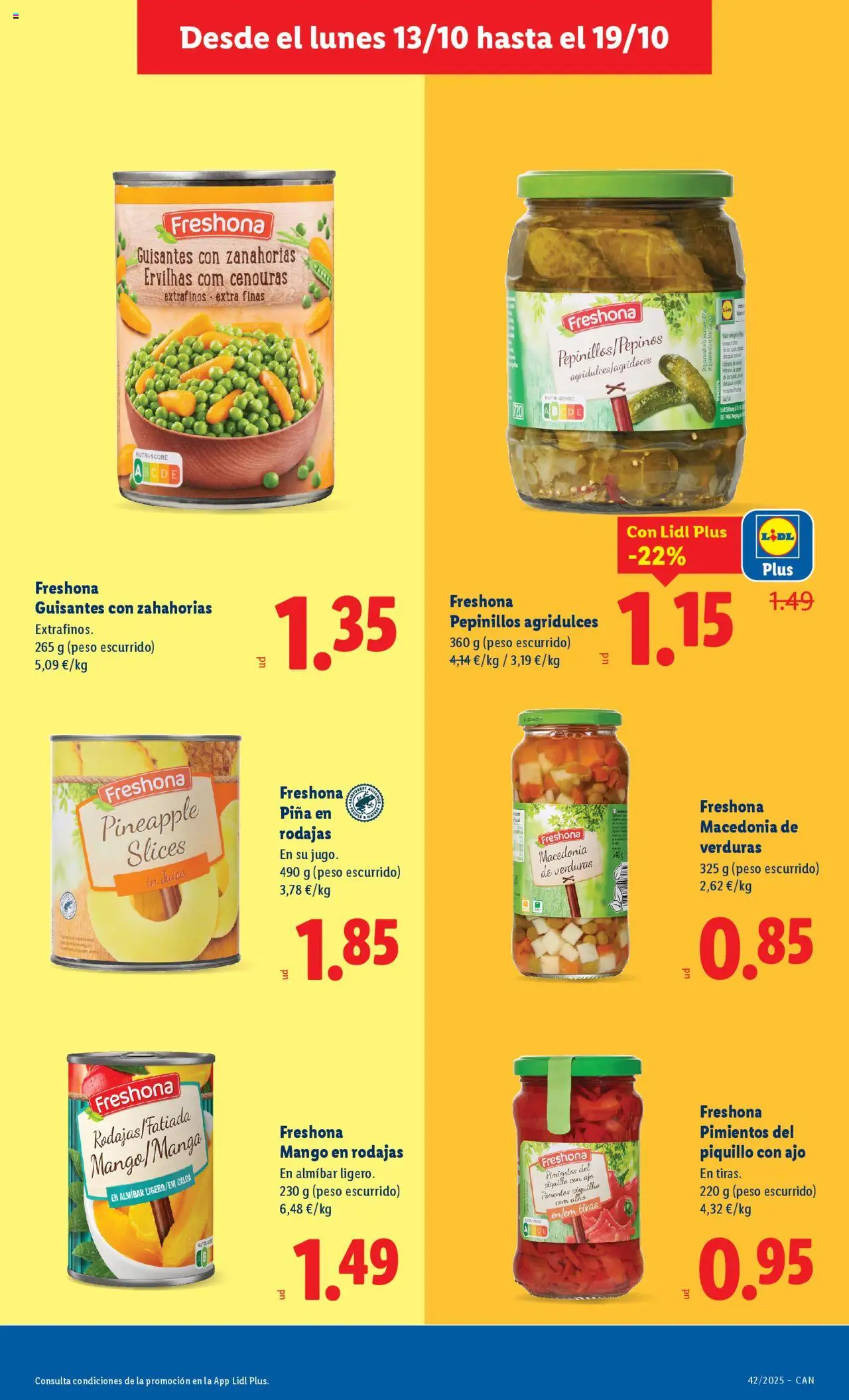 Lidl - Canarias │ válido desde el 13.10.2025 | Página: 5 | Productos: Piña, Peso, Ρούτερ