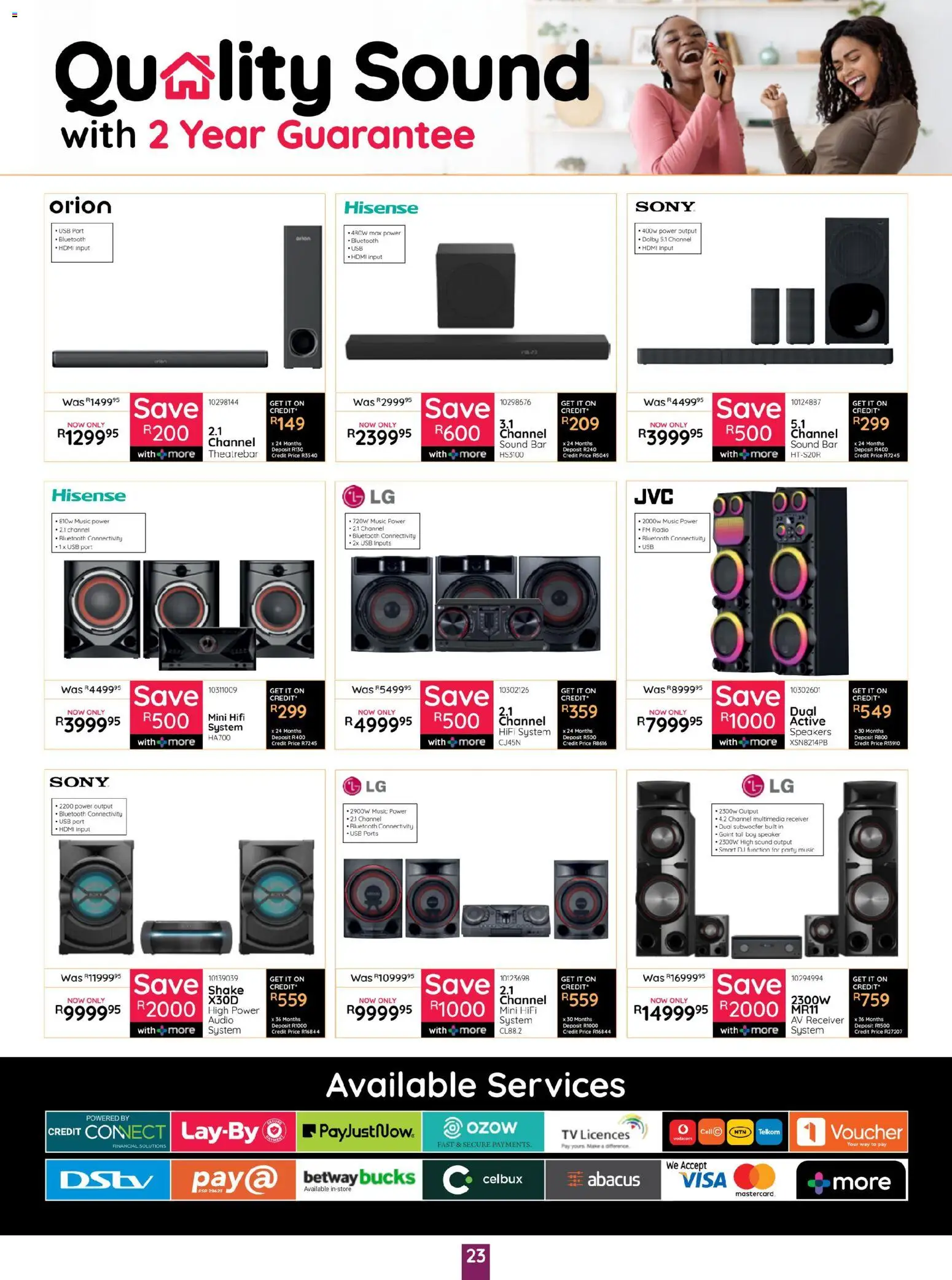 New Bradlows catalogue – valid from 19.03.2026 | Page: 23 | Products: Audio, Radio, USB, TV