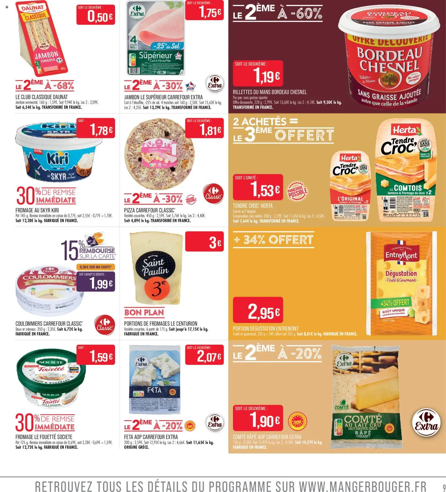 {H1} | Page: 9 | Produits: Sel, Fromage, Pizza, Skyr