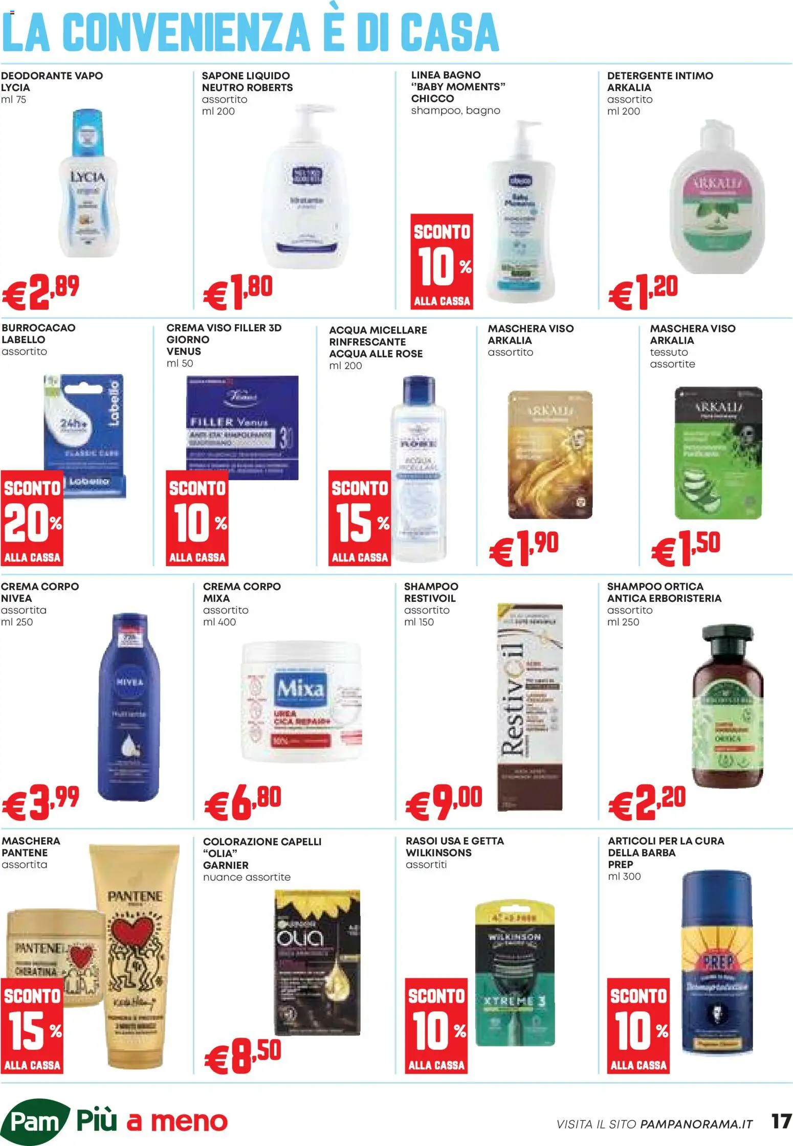 Volantino PAM del 26.02.2026 | Pagina: 17 | Prodotti: Detergente intimo, Detergente, Colorazione capelli, Intimo