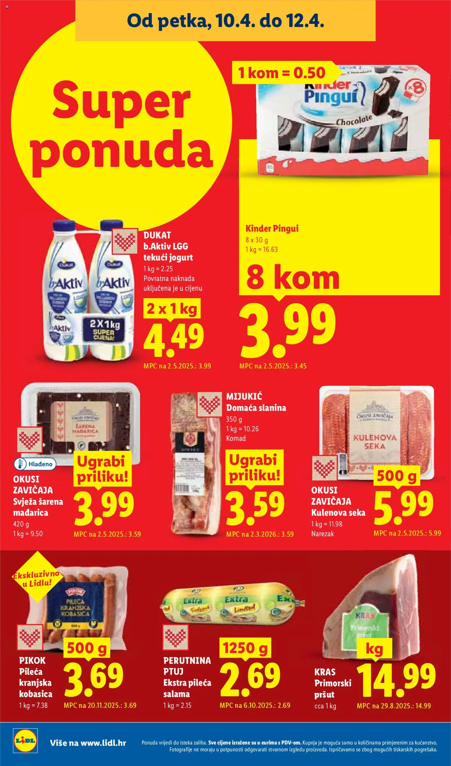 Lidl katalog | vrijedi od 07.04.2026 | Stranica: 68 | Proizvodi: Jogurt, Pršut, Narezak, Perutnina Ptuj