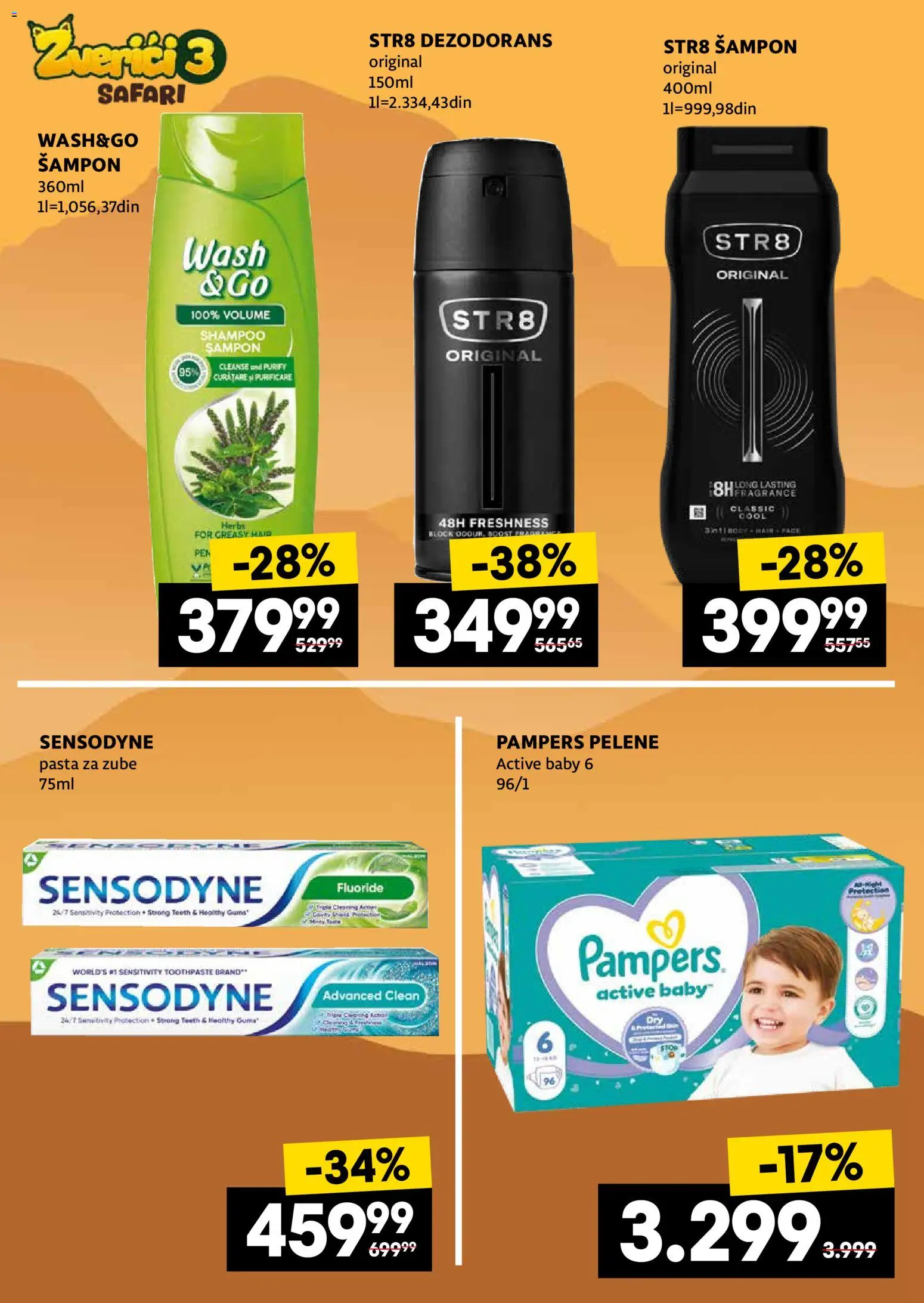 Idea katalog - važi od 20.04.2026 | Strana: 12 | Proizvode: Pampers, Šampon, Pasta za zube, Pelene