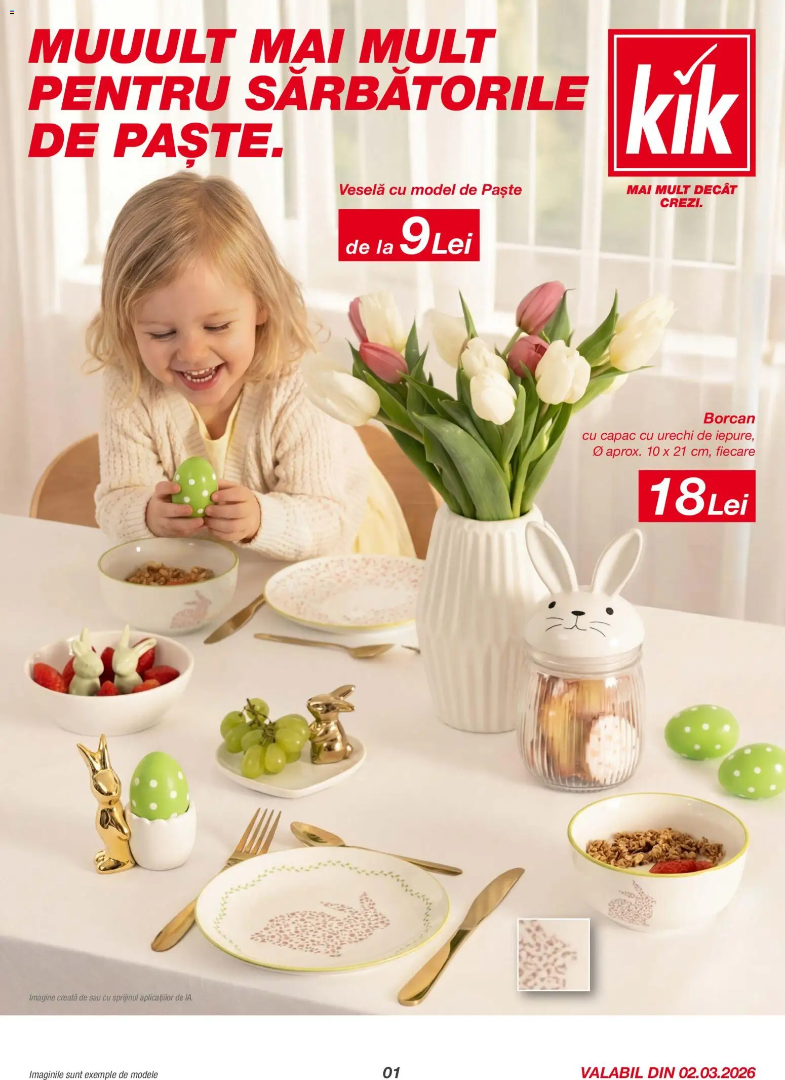 Noul catalog Kik – valabil de la 02.03.2026 | Pagină: 1 | Produse: Borcan, Paste