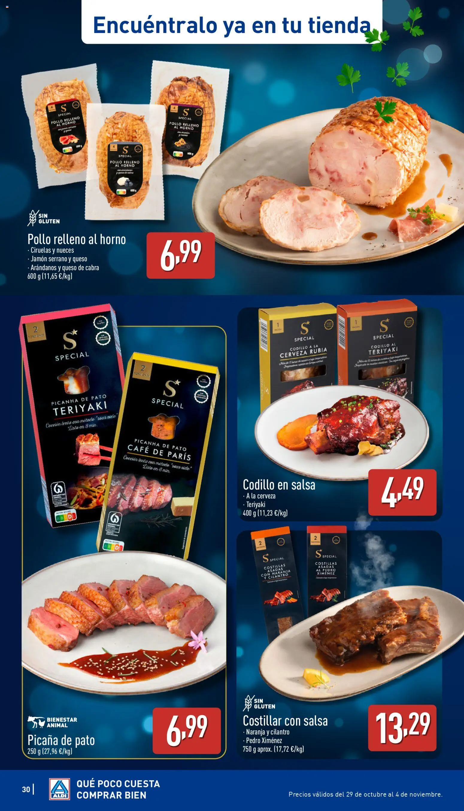 Aldi folleto Península │ válido desde el 30.10.2025 | Página: 30 | Productos: Jamón serrano, Café, Jamón, Horno