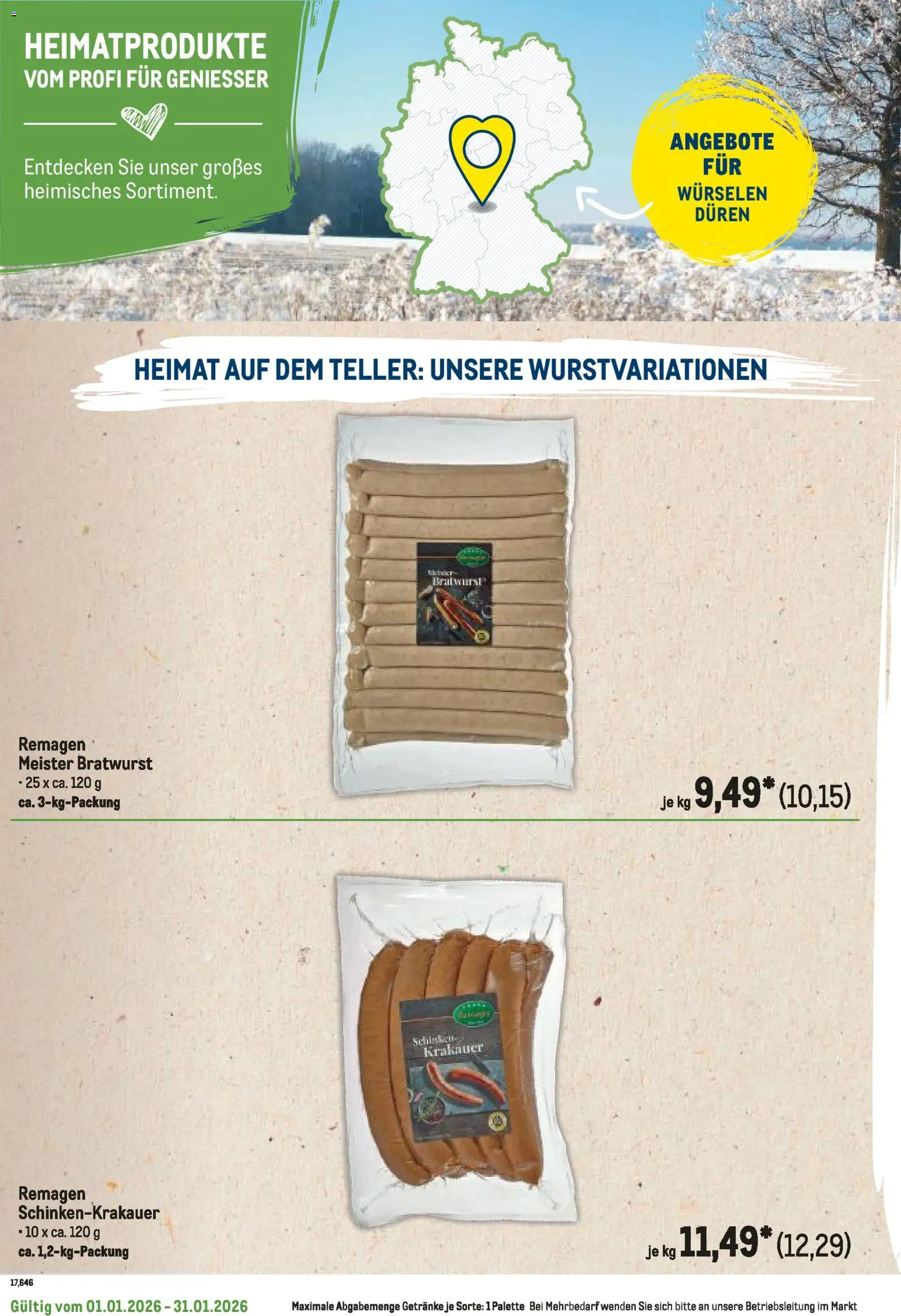 Metro  Regionaler Flyer – gültig ab 01.01.2026 | Seite: 24 | Produkte: Bratwurst
