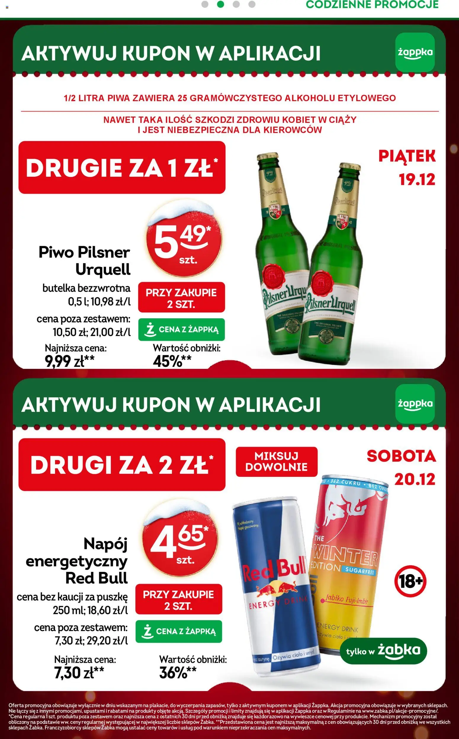 Żabka Gazetka od 17.12.2025 | Strona: 3 | Produkty: Red bull, Piwo