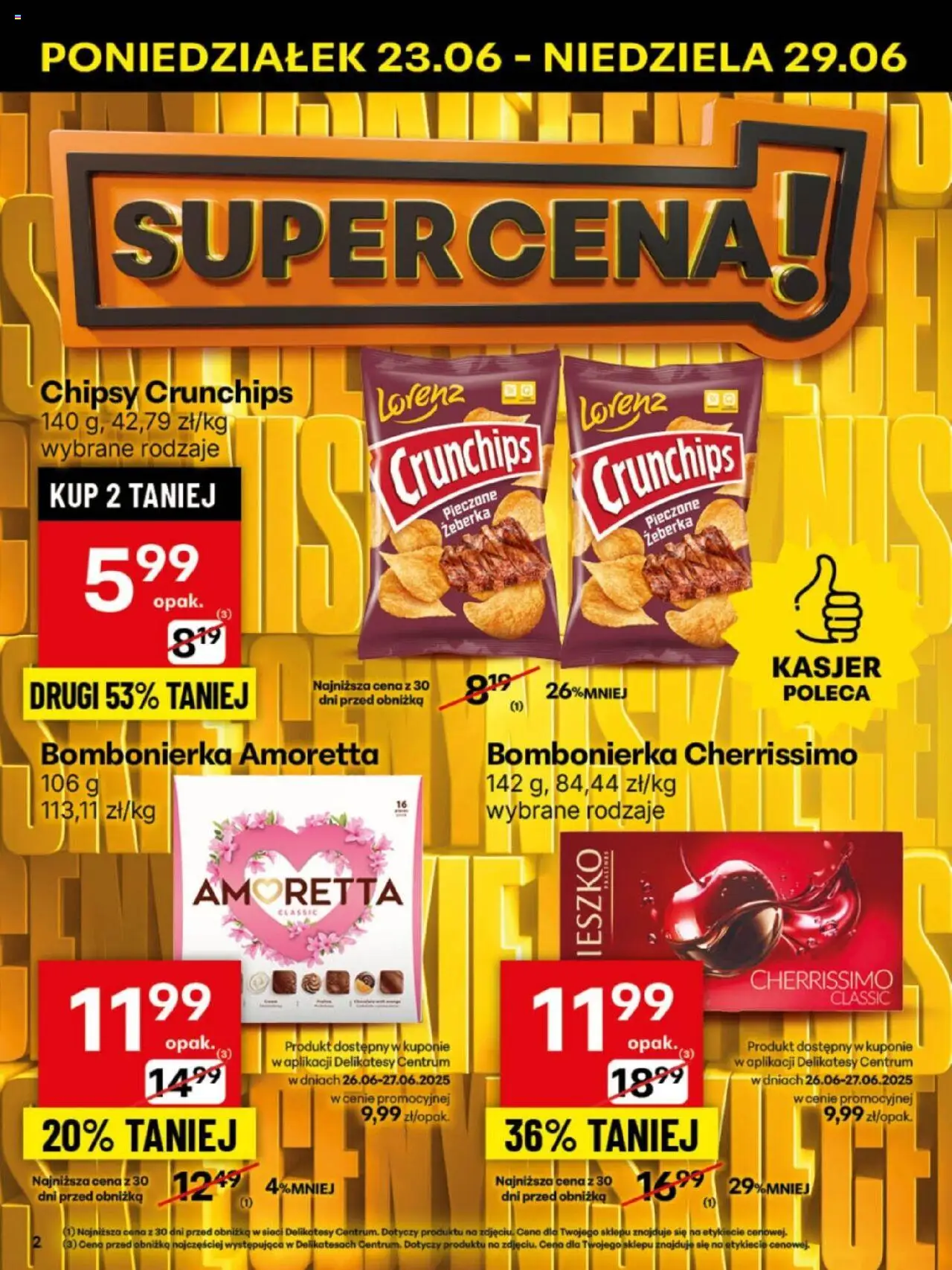 Delikatesy Centrum Gazetka - Sklepy Własne od 23.06.2025 | Strona: 2 | Produkty: Chipsy, Bombonierka, Delikatesy