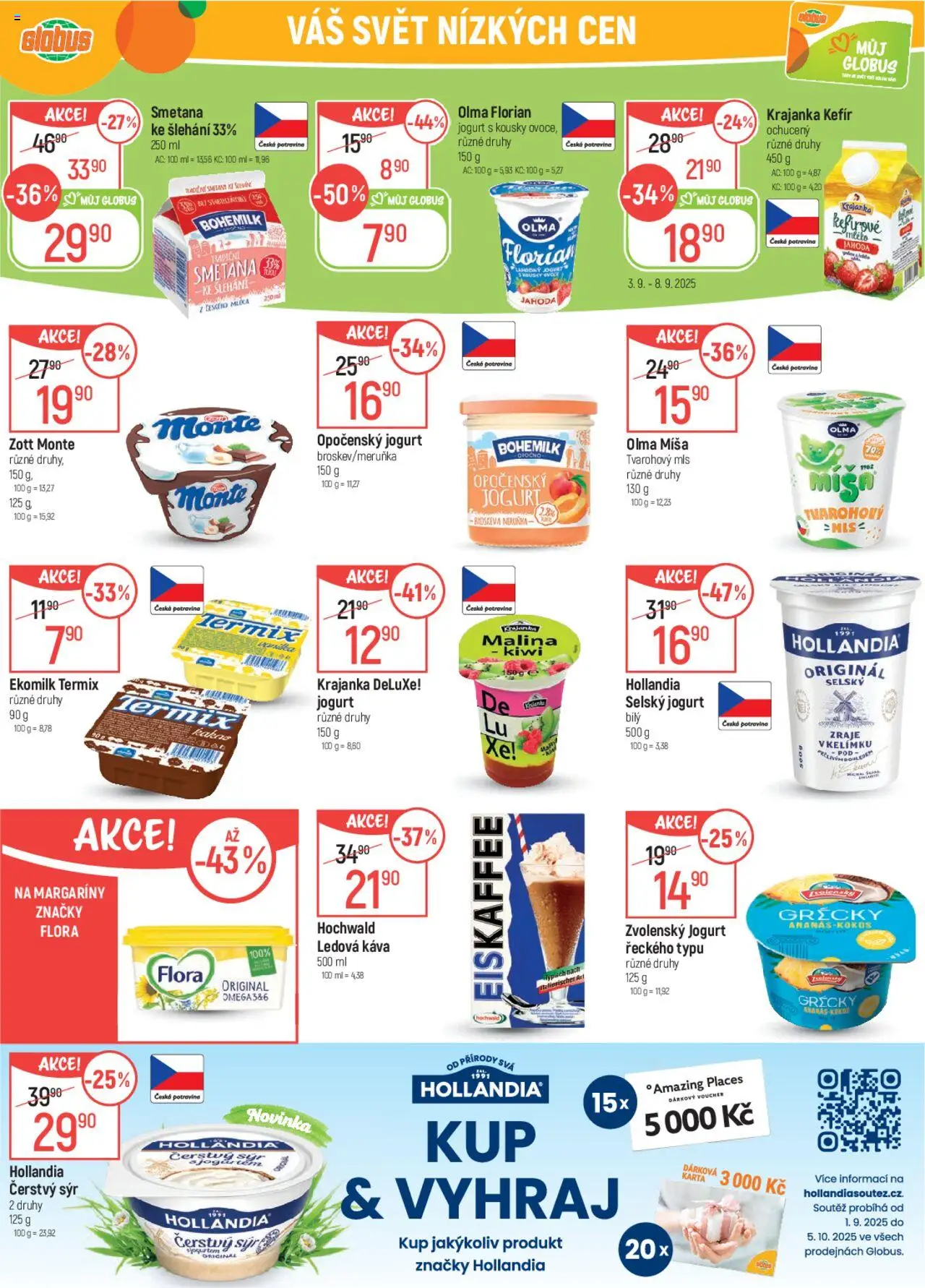 Globus leták od 03.09.2025 | Strana: 17 | Produkty: Kefír, Globus, Jogurt, Smetana