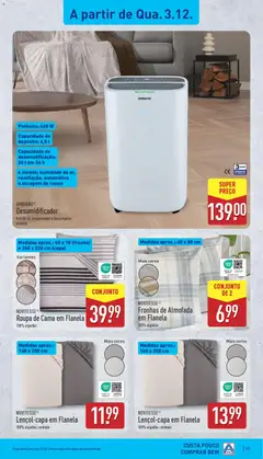 Pré-visualização Aldi folheto válido de 01.12.2025 | Página: 17 | Produtos: Fronha, Almofada, Roupa de cama, Desumidificador