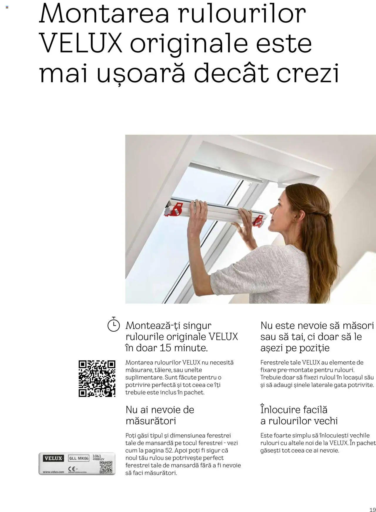Velux catalog - Rulouri şi rolete – valabil de la 25.02.2025 | Pagină: 19