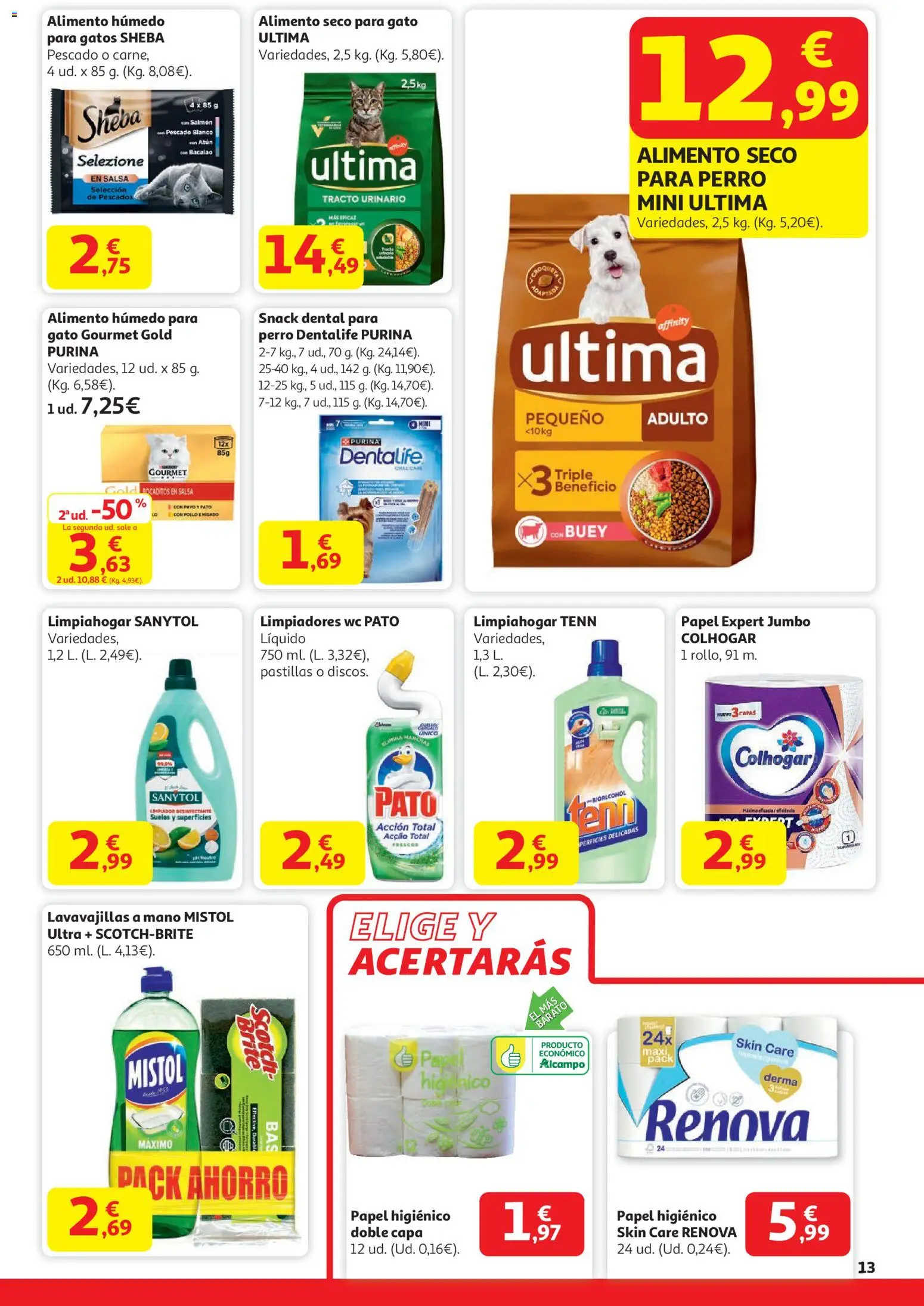 Alcampo - HP Catalan  │ válido desde el 29.12.2025 | Página: 13 | Productos: Papel higienico, Pescado, Lavavajillas