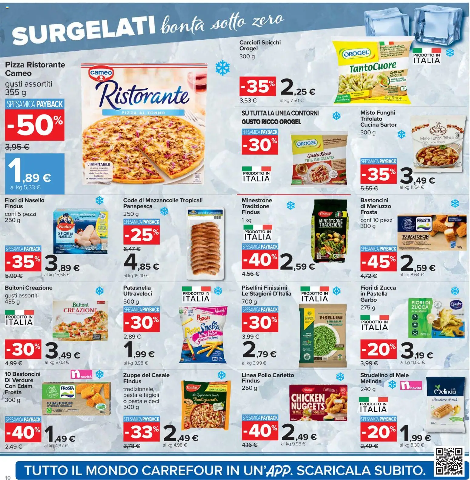 Volantino Carrefour del 27.01.2026 | Pagina: 10 | Prodotti: Minestrone, Merluzzo, Ceci, Verdure