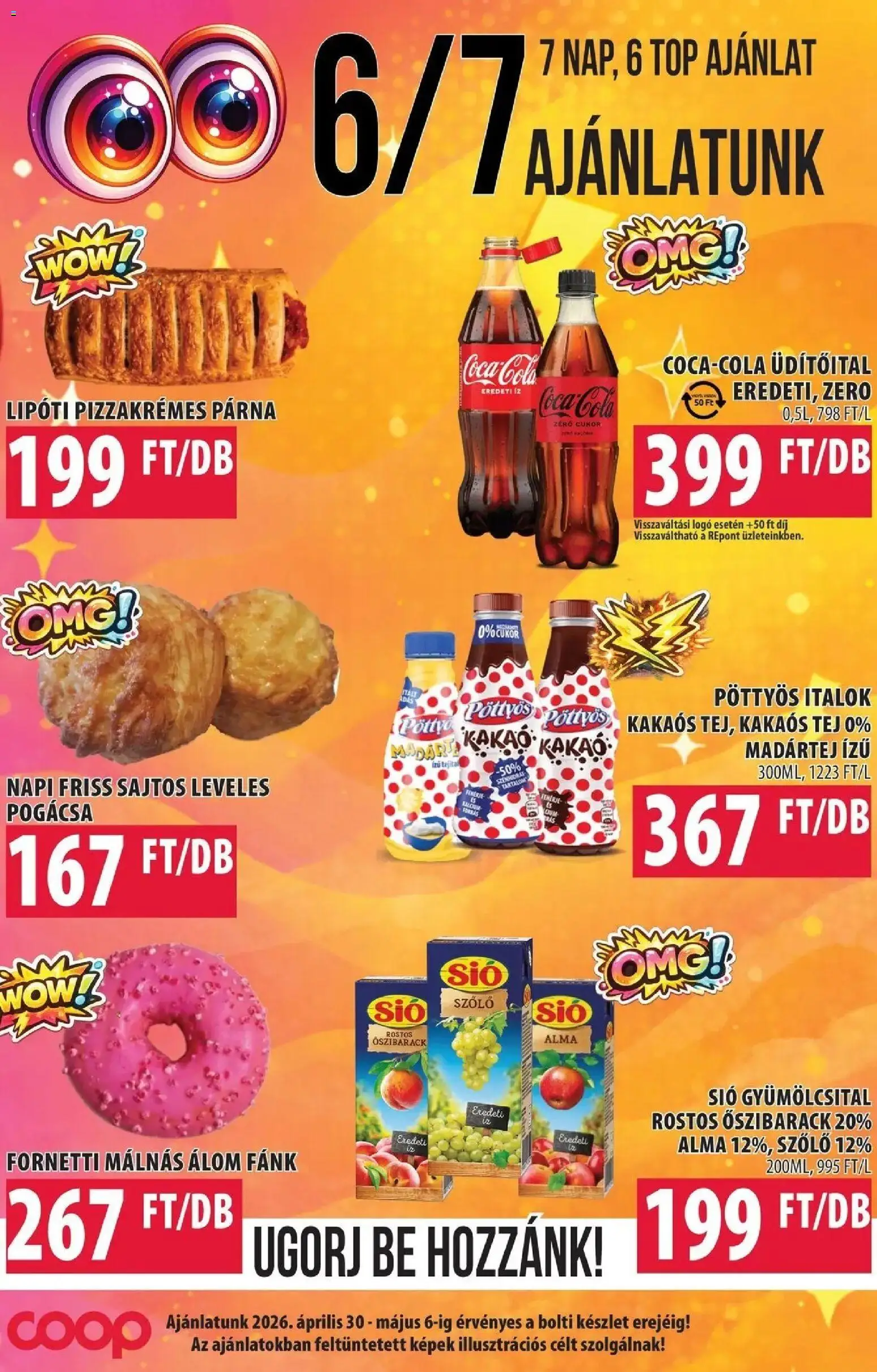 COOP Szolnok akciós ujság - amely érvényes a következő dátumtól: 29.04.2026 | Oldal: 3 | Termékek: Szőlő, Tej, Kakaós tej, Cukor