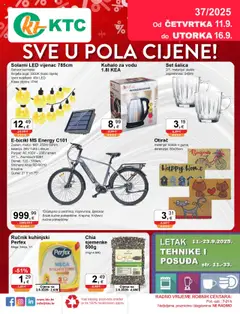 Katalog sve u pola cijene KTC - Pregled kataloga iz trgovine KTC, vrijedi od 11.09.2025