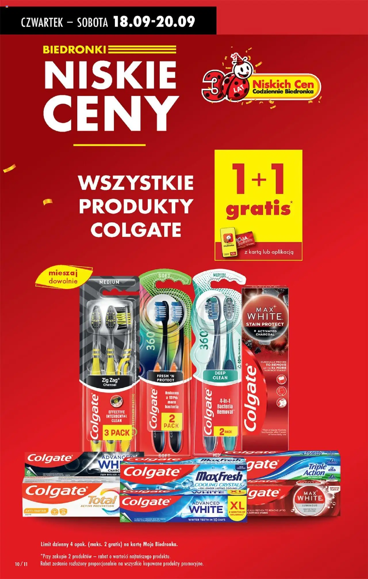 Biedronka gazetka - Oferta w tym tygodniu od 18.09.2025 | Strona: 10 | Produkty: Karta