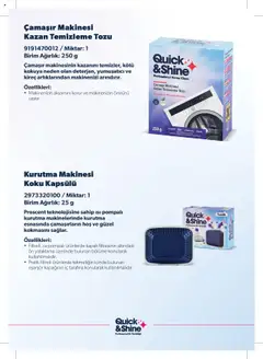 Arçelik - Quick and Shine Temizlik ve Bakım Ürünleri - 07.03.2024 tarihinden itibaren geçerlidir | Sayfa: 3